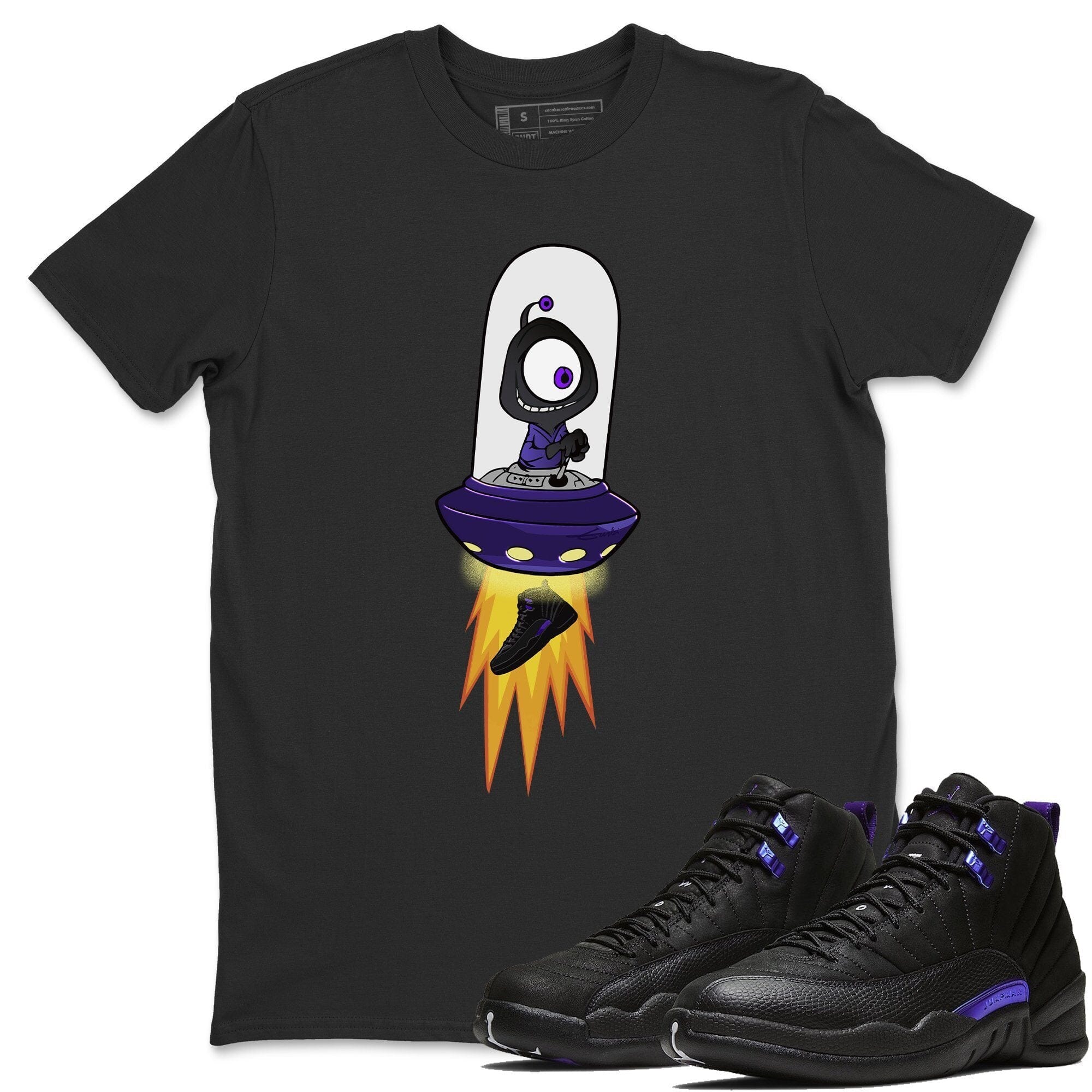 Jordan 12 Dark Concord Shirt To Match Jordans Alien Sneaker Tees Jordan 12 Dark Concord Drip Gear Zone Sneaker Matching Clothing Unisex Shirts