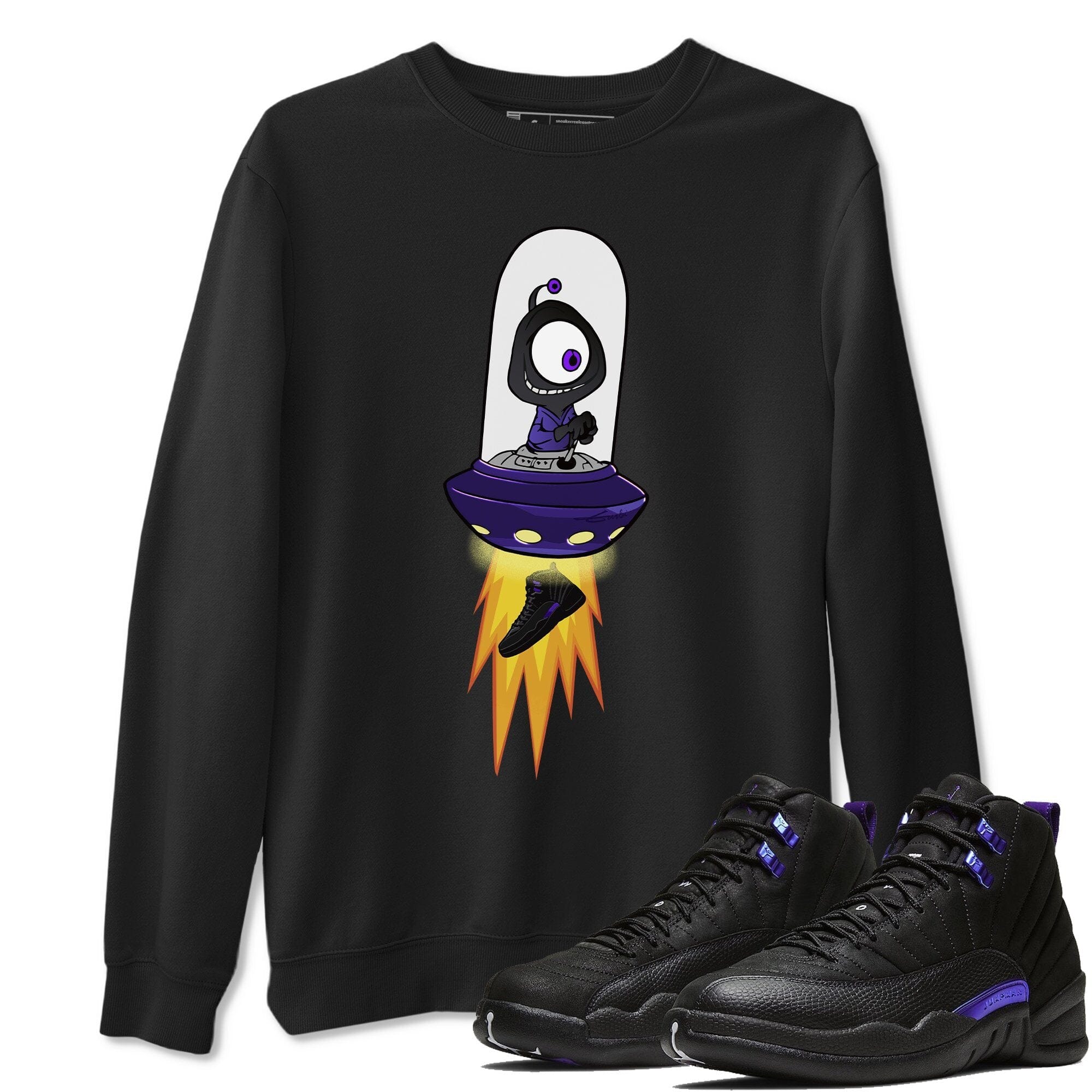 Jordan 12 Dark Concord Shirt To Match Jordans Alien Sneaker Tees Jordan 12 Dark Concord Drip Gear Zone Sneaker Matching Clothing Unisex Shirts