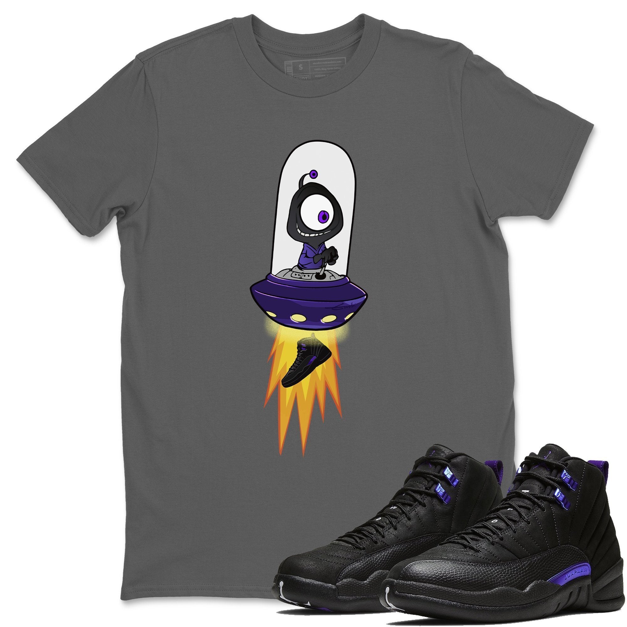 Jordan 12 Dark Concord Shirt To Match Jordans Alien Sneaker Tees Jordan 12 Dark Concord Drip Gear Zone Sneaker Matching Clothing Unisex Shirts