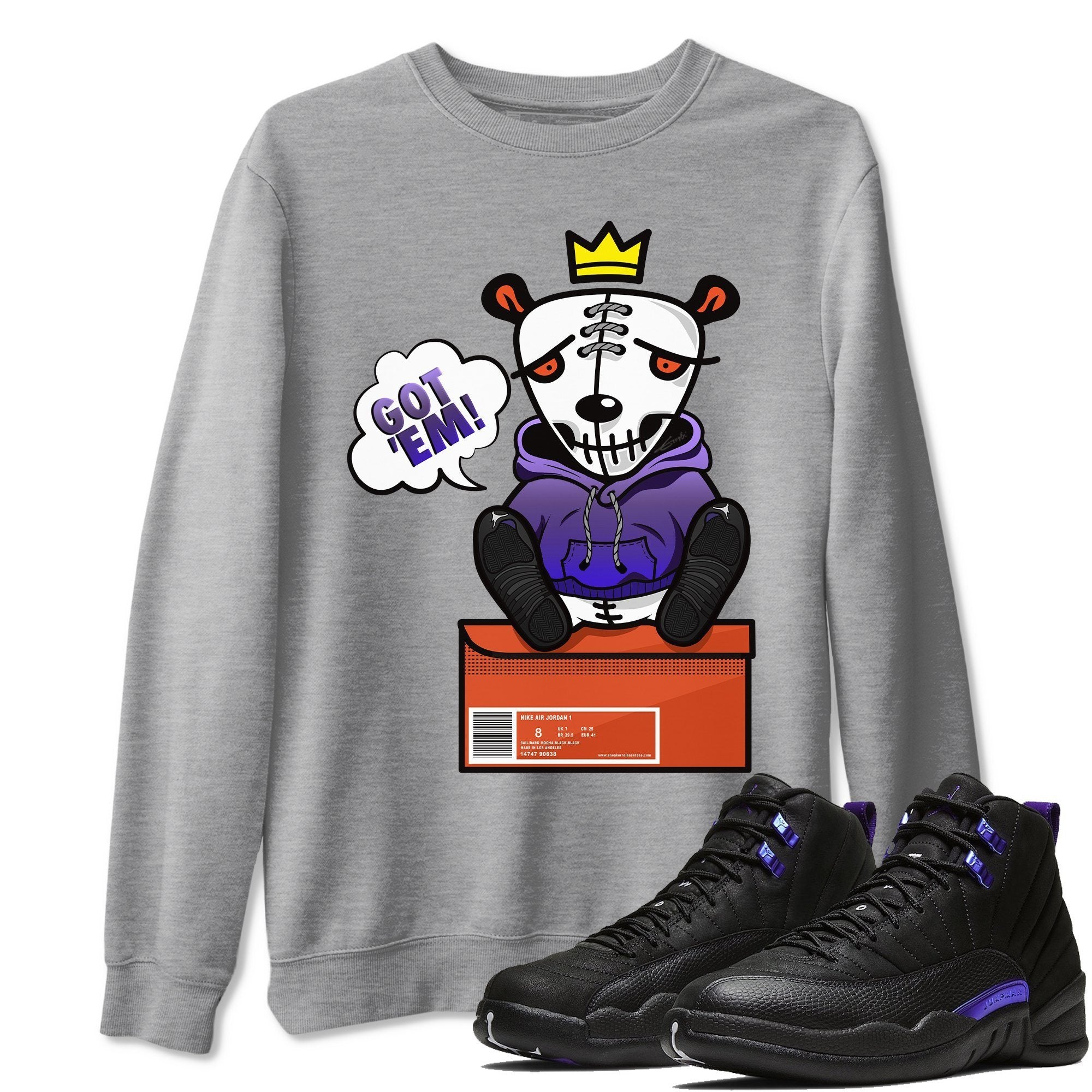Jordan 12 Dark Concord Shirt To Match Jordans Got Em Sneaker Tees Jordan 12 Dark Concord Drip Gear Zone Sneaker Matching Clothing Unisex Shirts