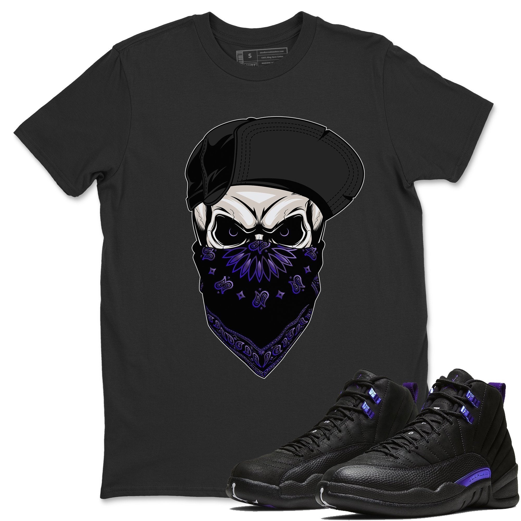 Jordan 12 Dark Concord Shirt To Match Jordans Skull Hat Sneaker Tees Jordan 12 Dark Concord Drip Gear Zone Sneaker Matching Clothing Unisex Shirts