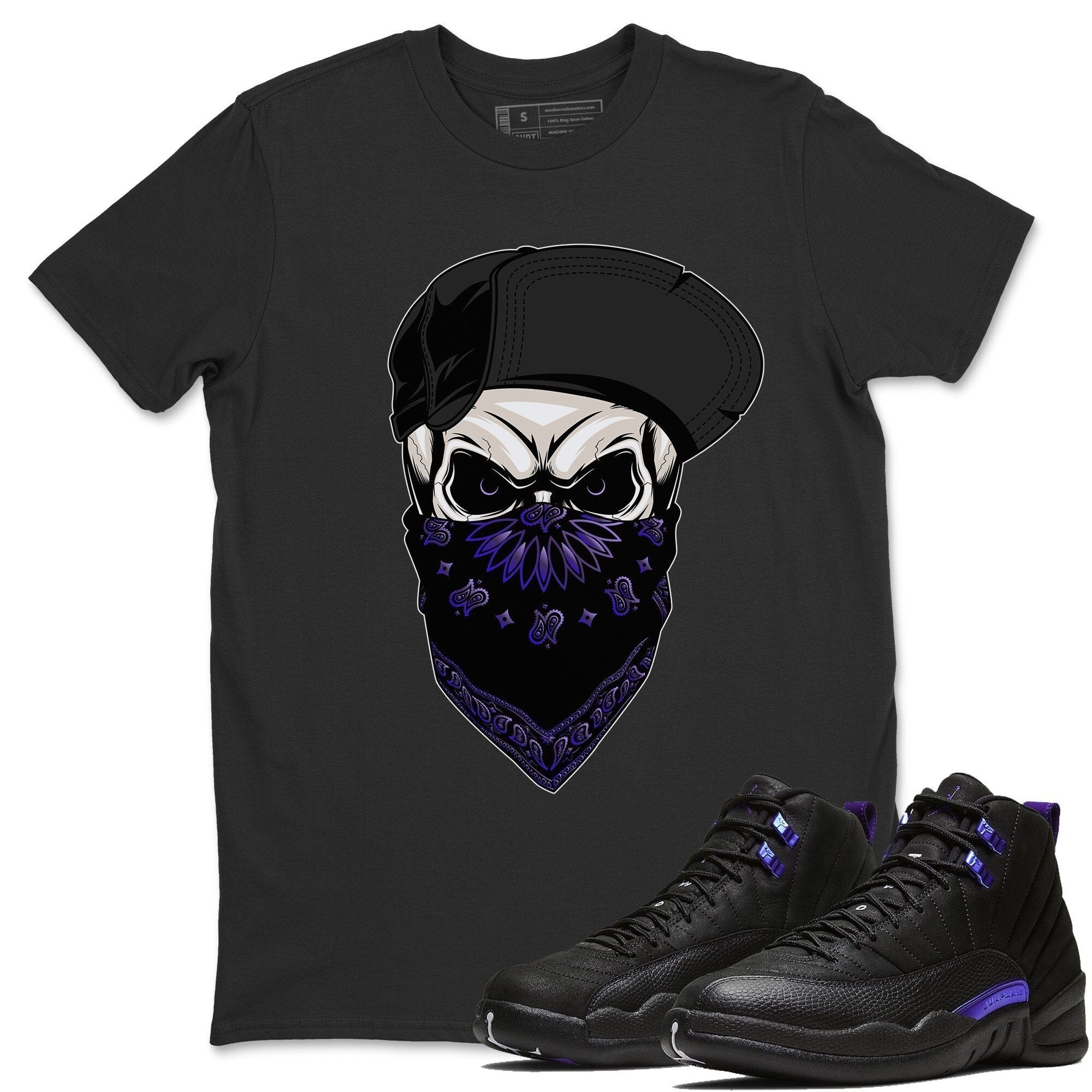 Jordan 12 Dark Concord Shirt To Match Jordans Skull Hat Sneaker Tees Jordan 12 Dark Concord Drip Gear Zone Sneaker Matching Clothing Unisex Shirts