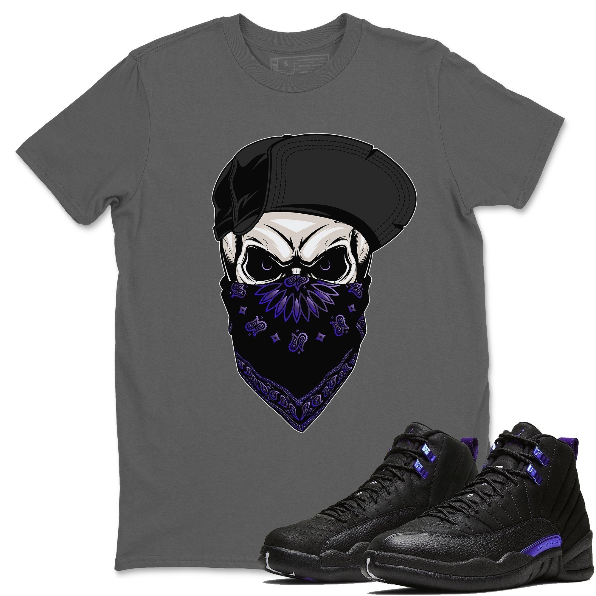 Jordan 12 Dark Concord Shirt To Match Jordans Skull Hat Sneaker Tees Jordan 12 Dark Concord Drip Gear Zone Sneaker Matching Clothing Unisex Shirts