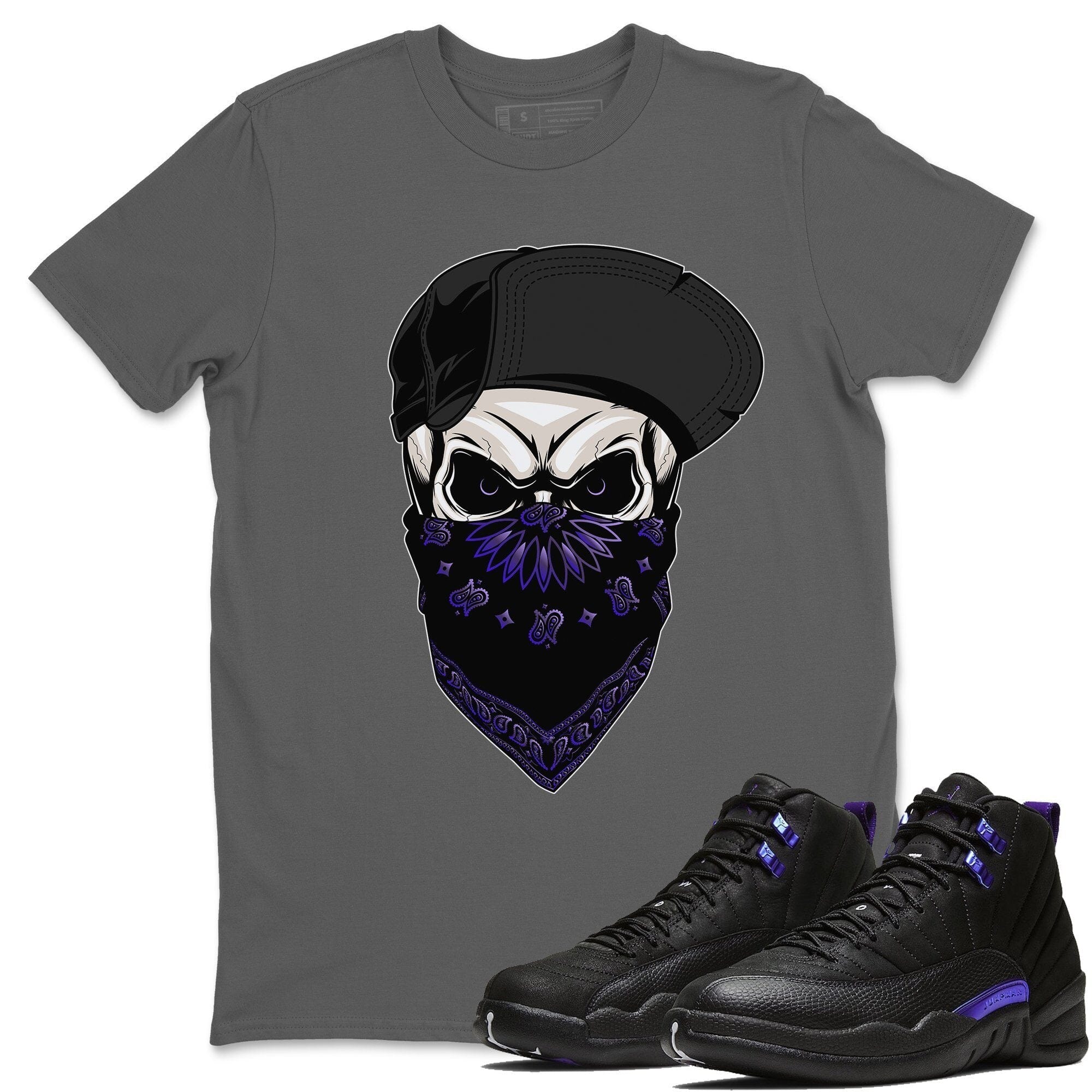 Jordan 12 Dark Concord Shirt To Match Jordans Skull Hat Sneaker Tees Jordan 12 Dark Concord Drip Gear Zone Sneaker Matching Clothing Unisex Shirts