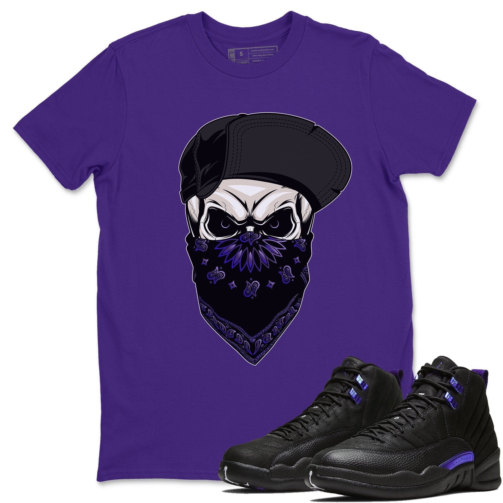 Jordan 12 Dark Concord Shirt To Match Jordans Skull Hat Sneaker Tees Jordan 12 Dark Concord Drip Gear Zone Sneaker Matching Clothing Unisex Shirts
