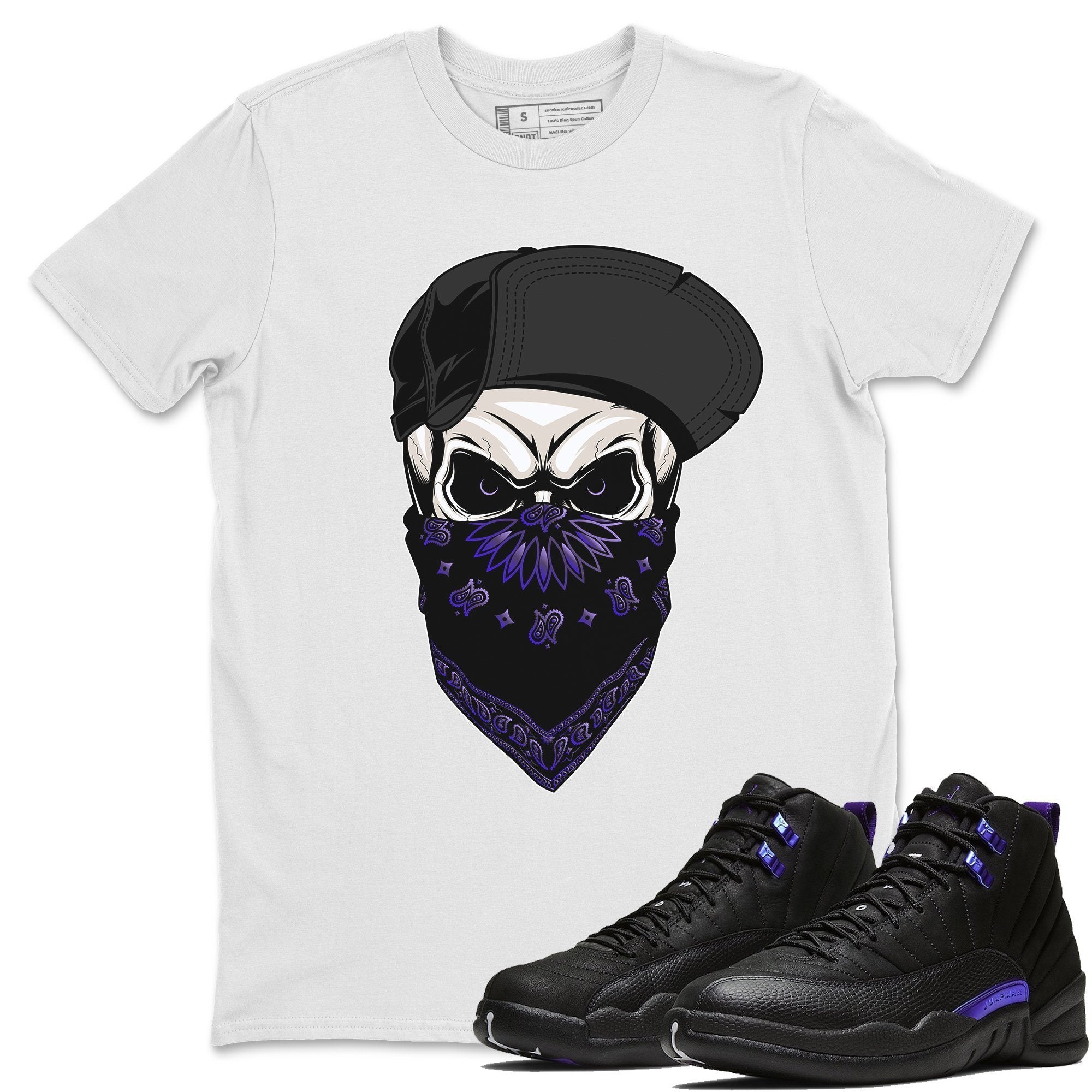 Jordan 12 Dark Concord Shirt To Match Jordans Skull Hat Sneaker Tees Jordan 12 Dark Concord Drip Gear Zone Sneaker Matching Clothing Unisex Shirts