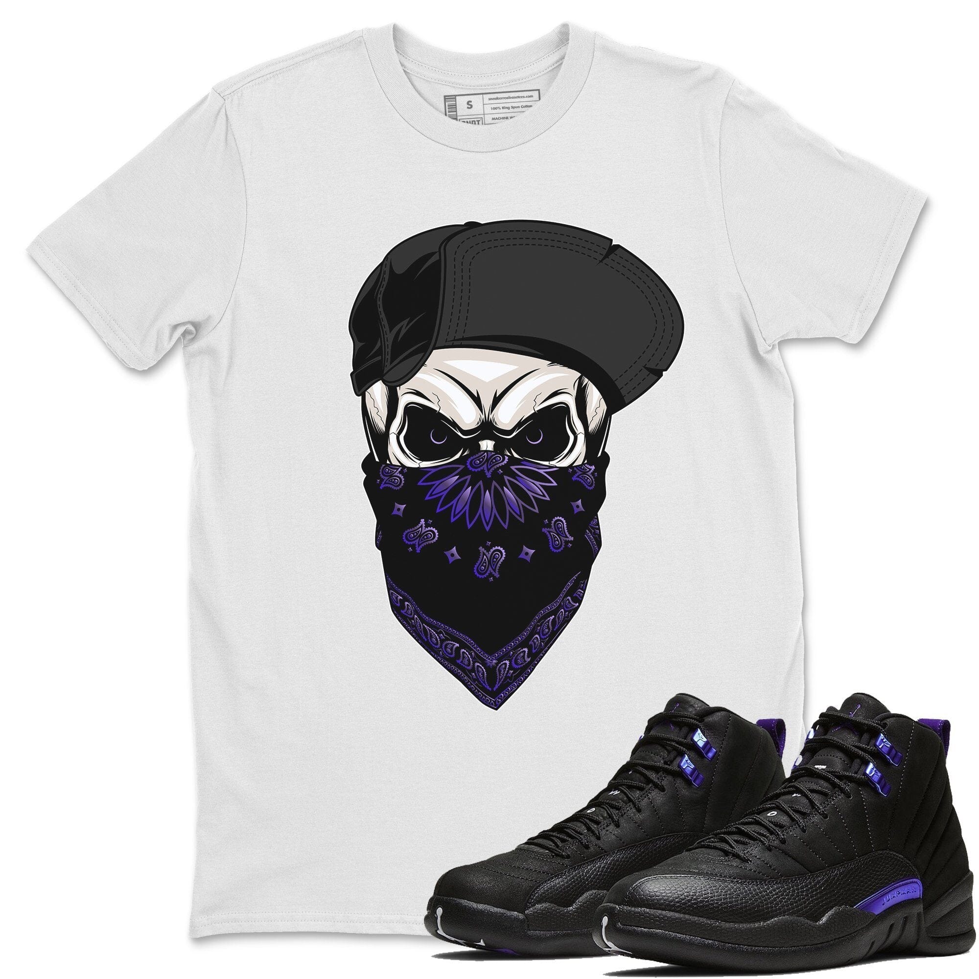 Jordan 12 Dark Concord Shirt To Match Jordans Skull Hat Sneaker Tees Jordan 12 Dark Concord Drip Gear Zone Sneaker Matching Clothing Unisex Shirts