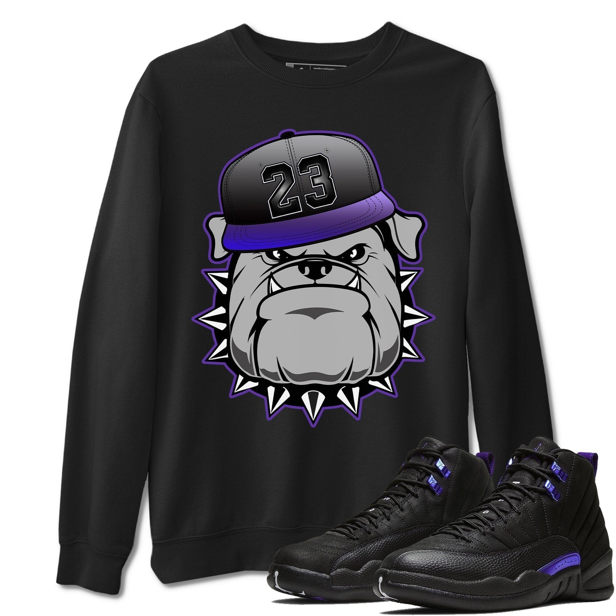 Jordan 12 Dark Concord Shirt To Match Jordans English Bulldog Sneaker Tees Jordan 12 Dark Concord Drip Gear Zone Sneaker Matching Clothing Unisex Shirts