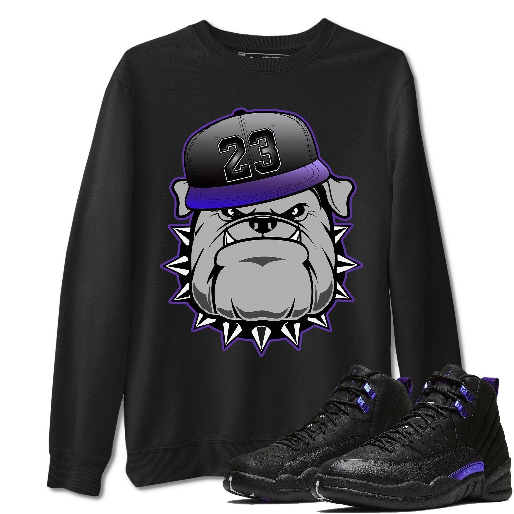 Jordan 12 Dark Concord Shirt To Match Jordans English Bulldog Sneaker Tees Jordan 12 Dark Concord Drip Gear Zone Sneaker Matching Clothing Unisex Shirts