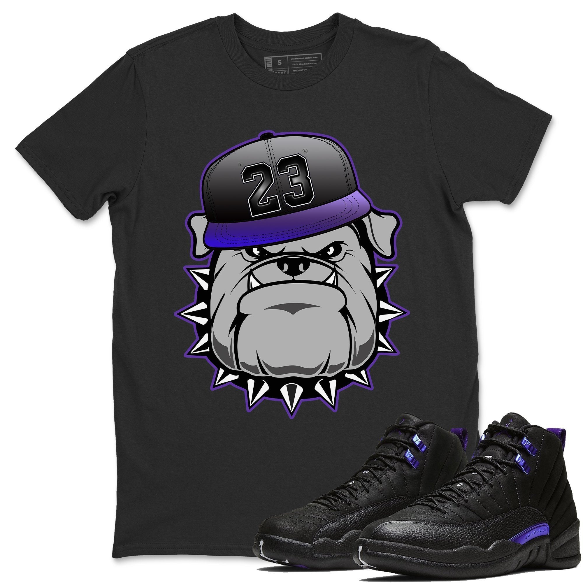 Jordan 12 Dark Concord Shirt To Match Jordans English Bulldog Sneaker Tees Jordan 12 Dark Concord Drip Gear Zone Sneaker Matching Clothing Unisex Shirts