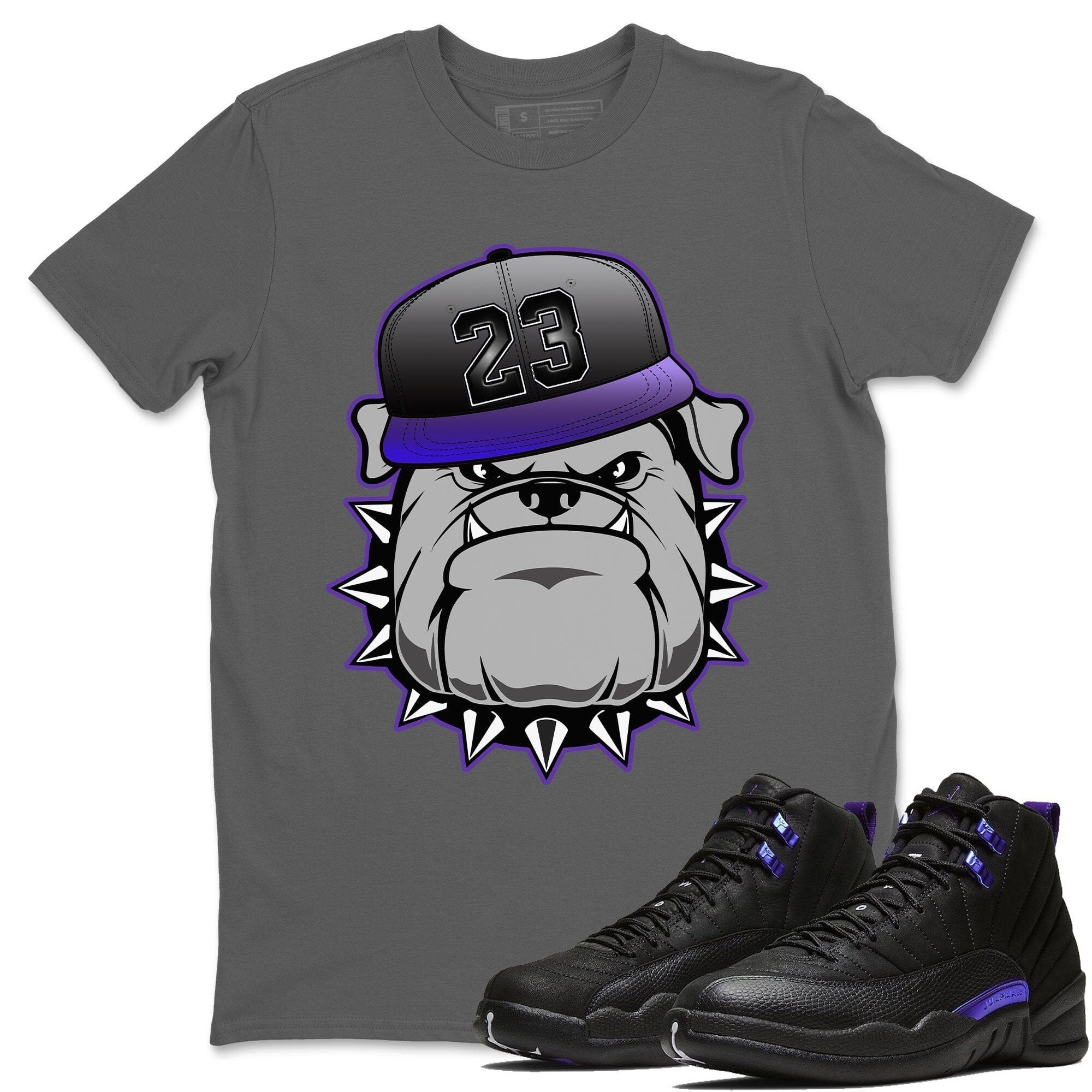 Jordan 12 Dark Concord Shirt To Match Jordans English Bulldog Sneaker Tees Jordan 12 Dark Concord Drip Gear Zone Sneaker Matching Clothing Unisex Shirts