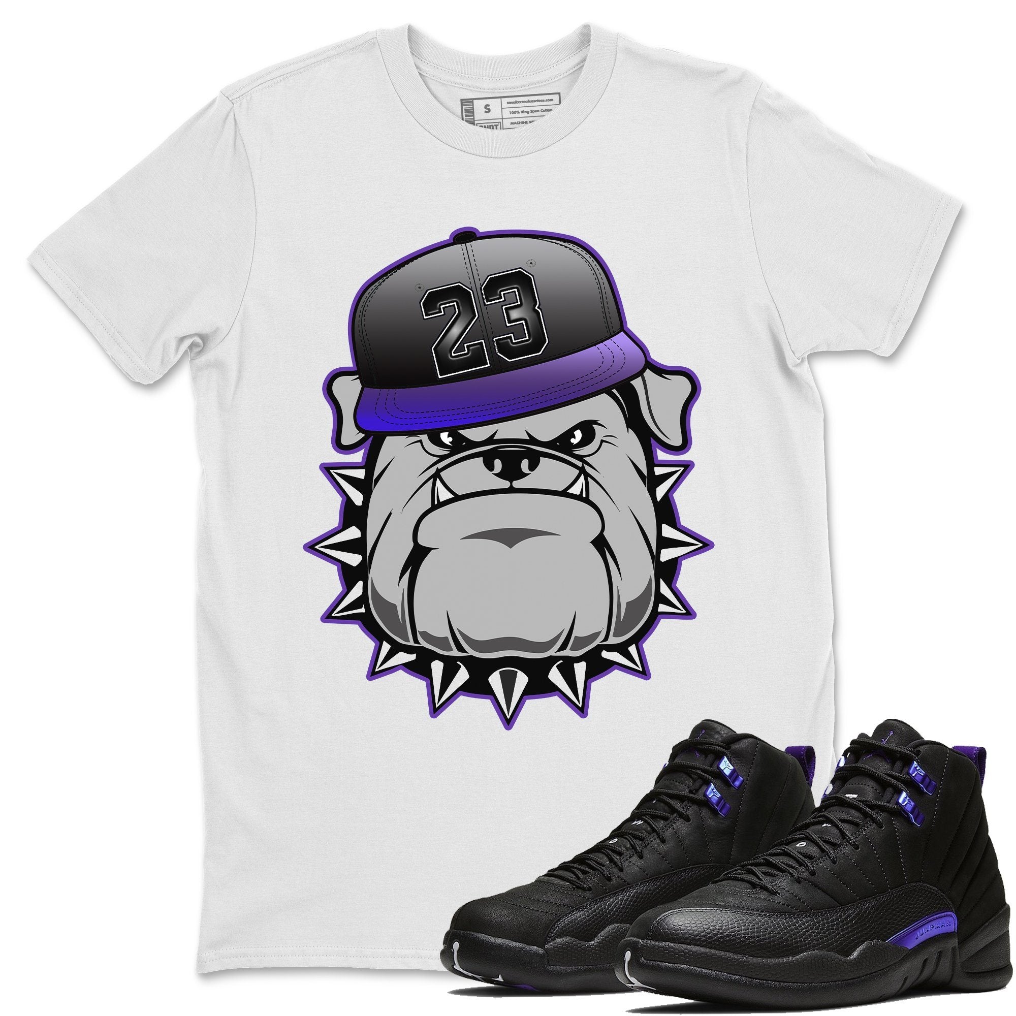 Jordan 12 Dark Concord Shirt To Match Jordans English Bulldog Sneaker Tees Jordan 12 Dark Concord Drip Gear Zone Sneaker Matching Clothing Unisex Shirts