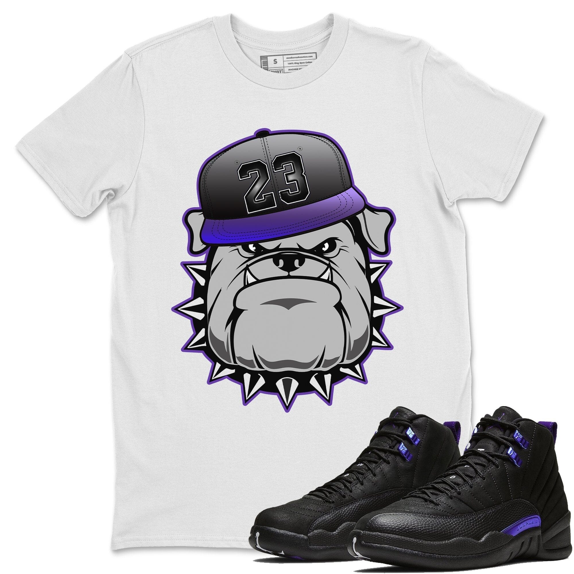 Jordan 12 Dark Concord Shirt To Match Jordans English Bulldog Sneaker Tees Jordan 12 Dark Concord Drip Gear Zone Sneaker Matching Clothing Unisex Shirts