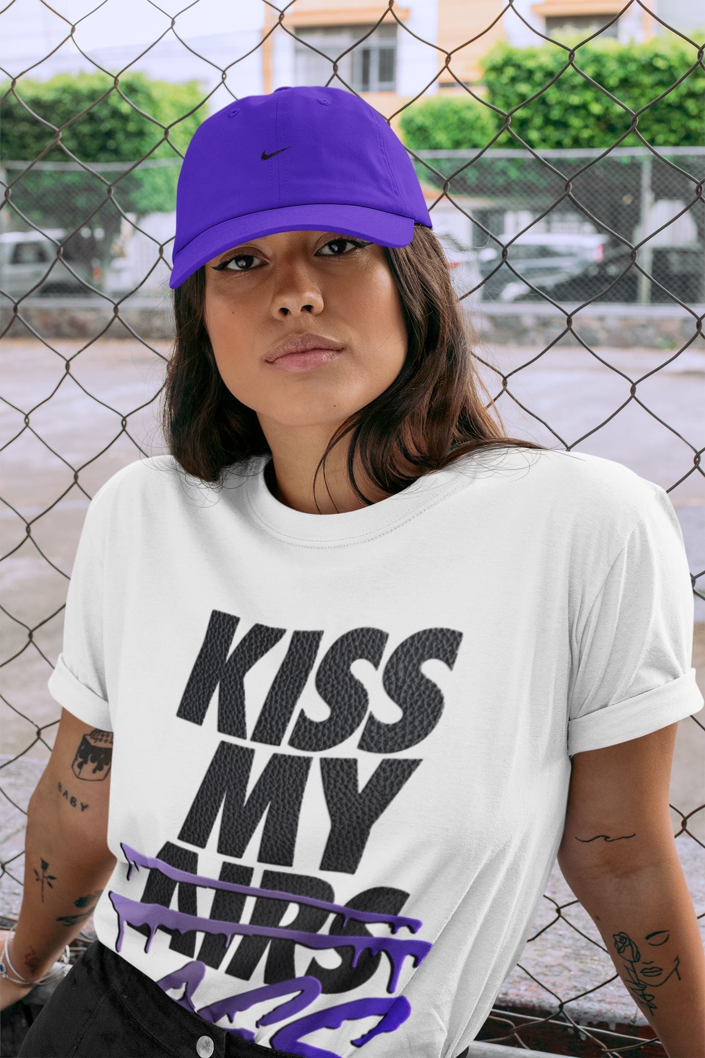 Jordan 12 Dark Concord Shirt To Match Jordans Kiss My Ass Sneaker Tees Jordan 12 Dark Concord Drip Gear Zone Sneaker Matching Clothing Unisex Shirts