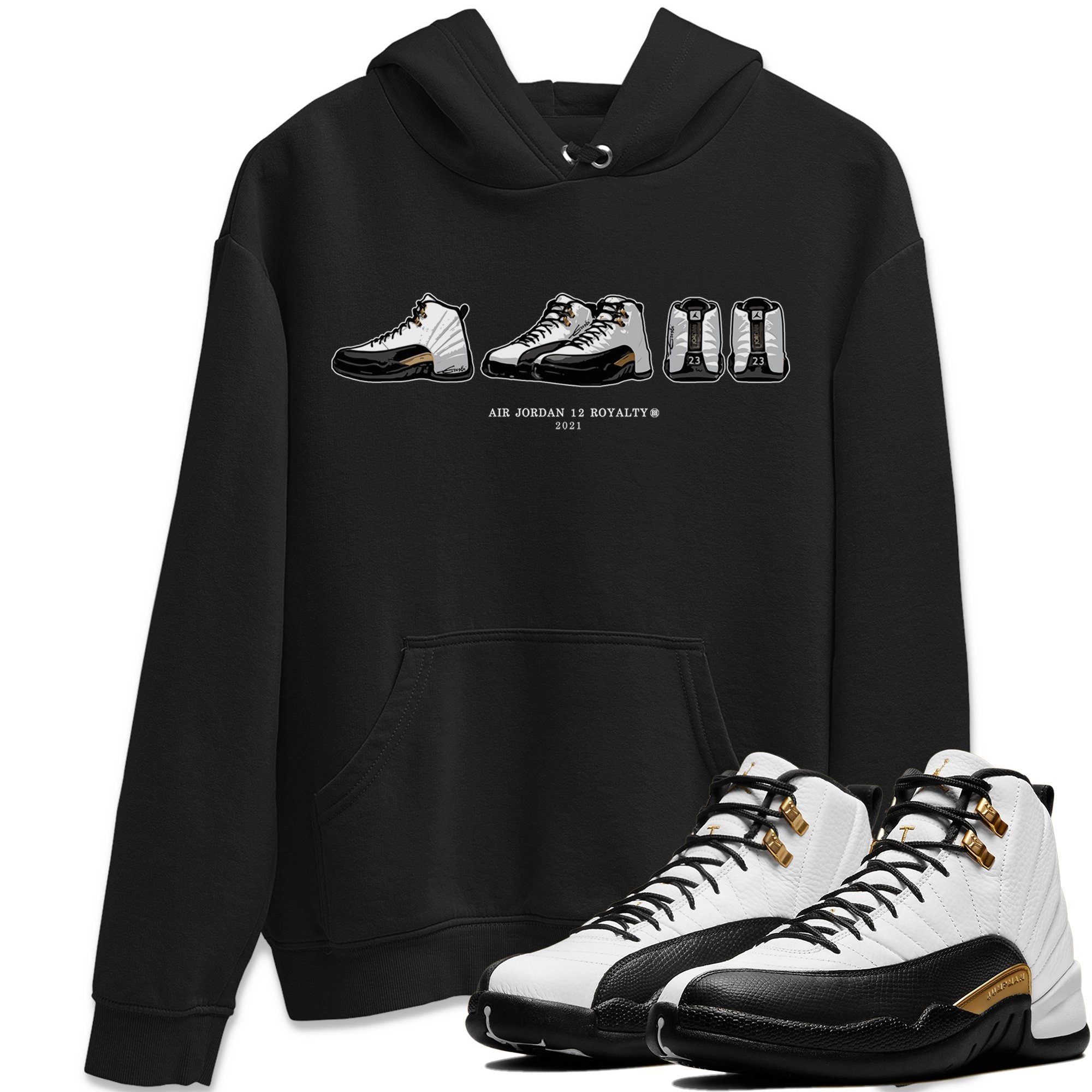Jordan 12 Royalty Shirt To Match Jordans Air Jordan 12 Prelude Sneaker Tees Jordan 12 Royalty Drip Gear Zone Sneaker Matching Clothing Unisex Shirts