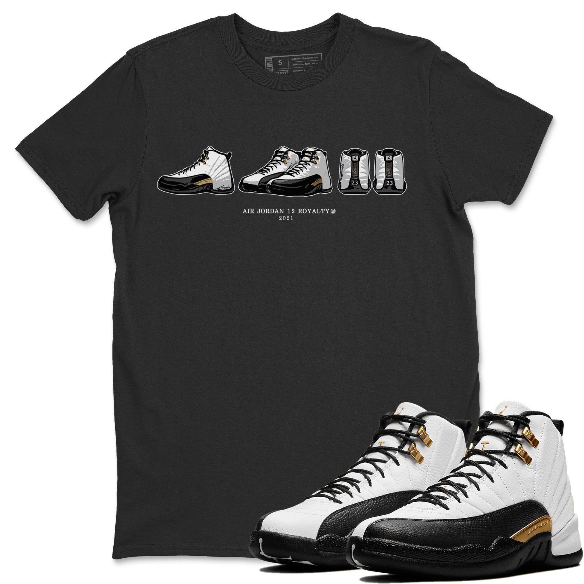 Jordan 12 Royalty Shirt To Match Jordans Air Jordan 12 Prelude Sneaker Tees Jordan 12 Royalty Drip Gear Zone Sneaker Matching Clothing Unisex Shirts
