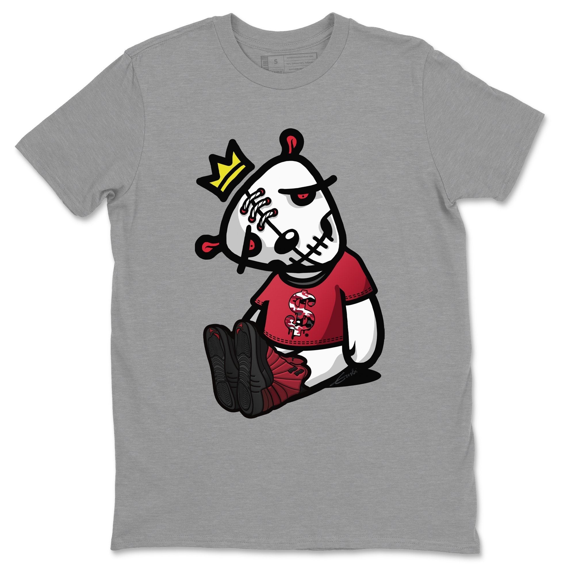 Jordan 12 Reverse Flu Game Shirt To Match Jordans Dead Dolls Sneaker Tees Jordan 12 Reverse Flu Game Drip Gear Zone Sneaker Matching Clothing Unisex Shirts