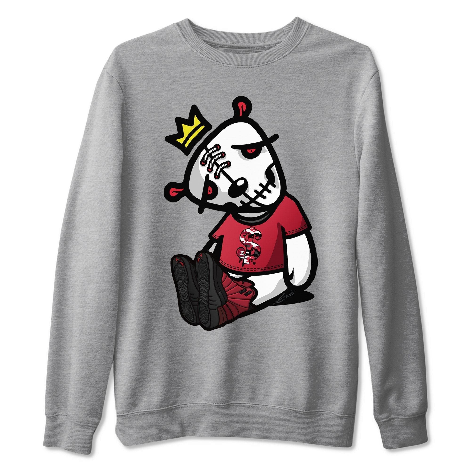 Jordan 12 Reverse Flu Game Shirt To Match Jordans Dead Dolls Sneaker Tees Jordan 12 Reverse Flu Game Drip Gear Zone Sneaker Matching Clothing Unisex Shirts