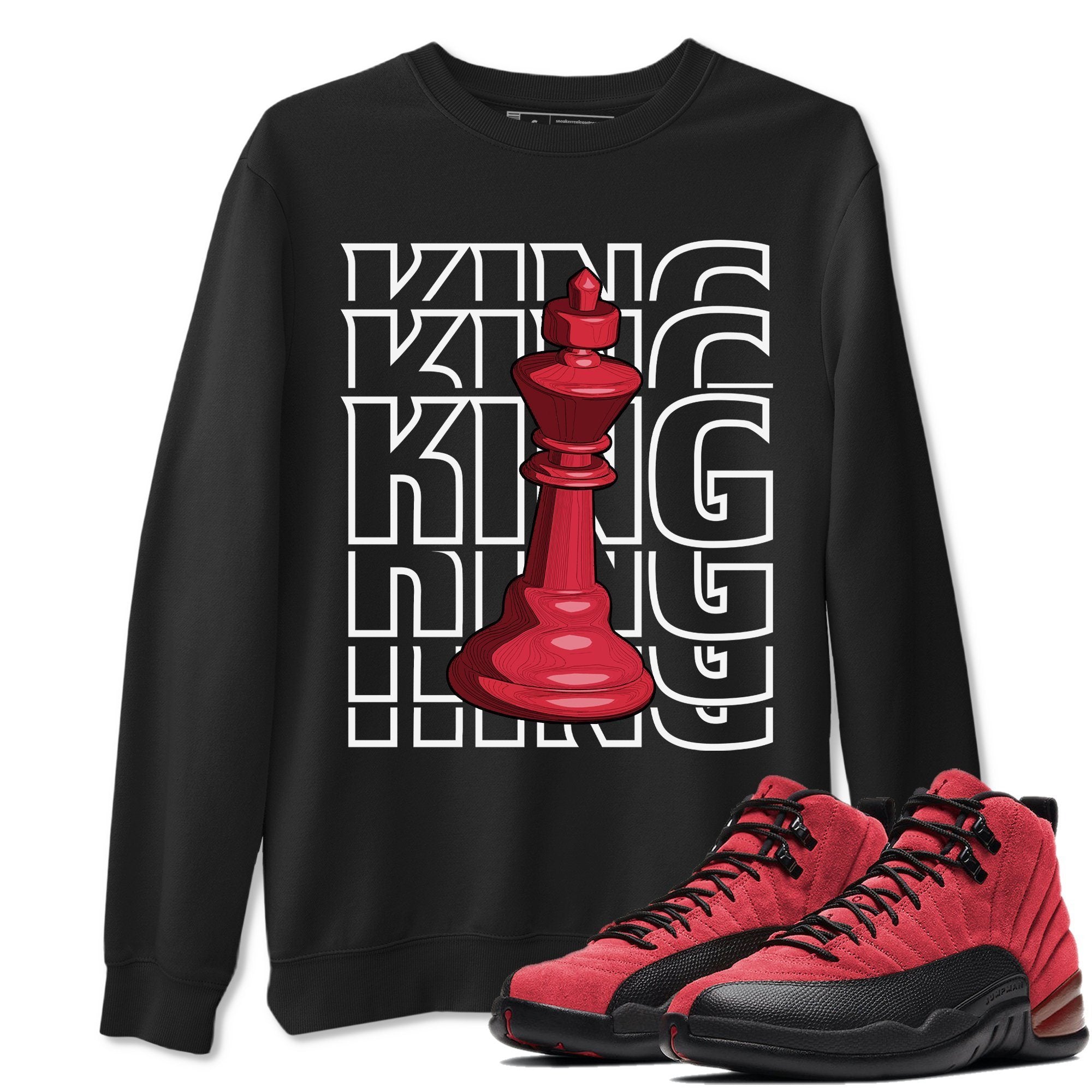 Jordan 12 Reverse Flu Game Shirt To Match Jordans King Sneaker Tees Jordan 12 Reverse Flu Game Drip Gear Zone Sneaker Matching Clothing Unisex Shirts