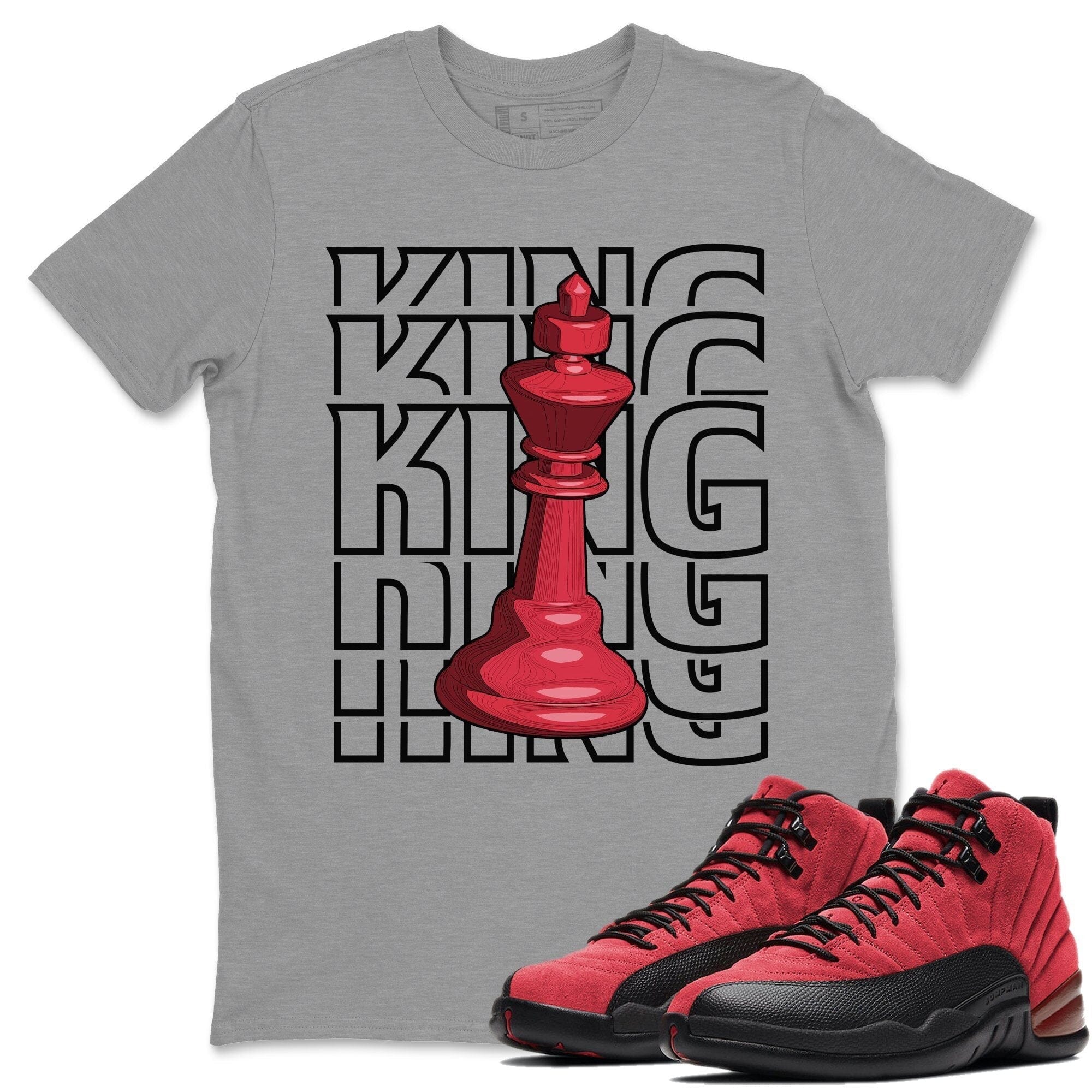 Jordan 12 Reverse Flu Game Shirt To Match Jordans King Sneaker Tees Jordan 12 Reverse Flu Game Drip Gear Zone Sneaker Matching Clothing Unisex Shirts