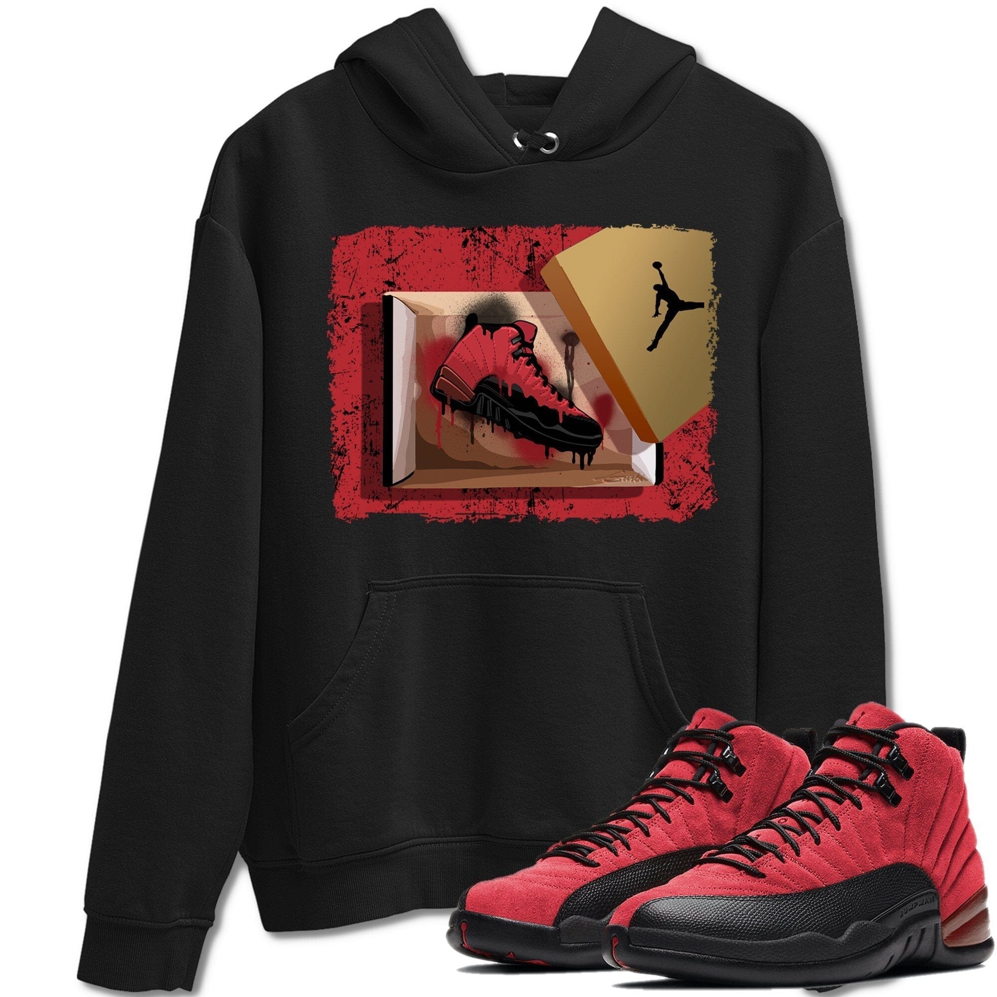 Jordan 12 Reverse Flu Game Shirt To Match Jordans New Kicks Sneaker Tees Jordan 12 Reverse Flu Game Drip Gear Zone Sneaker Matching Clothing Unisex Shirts
