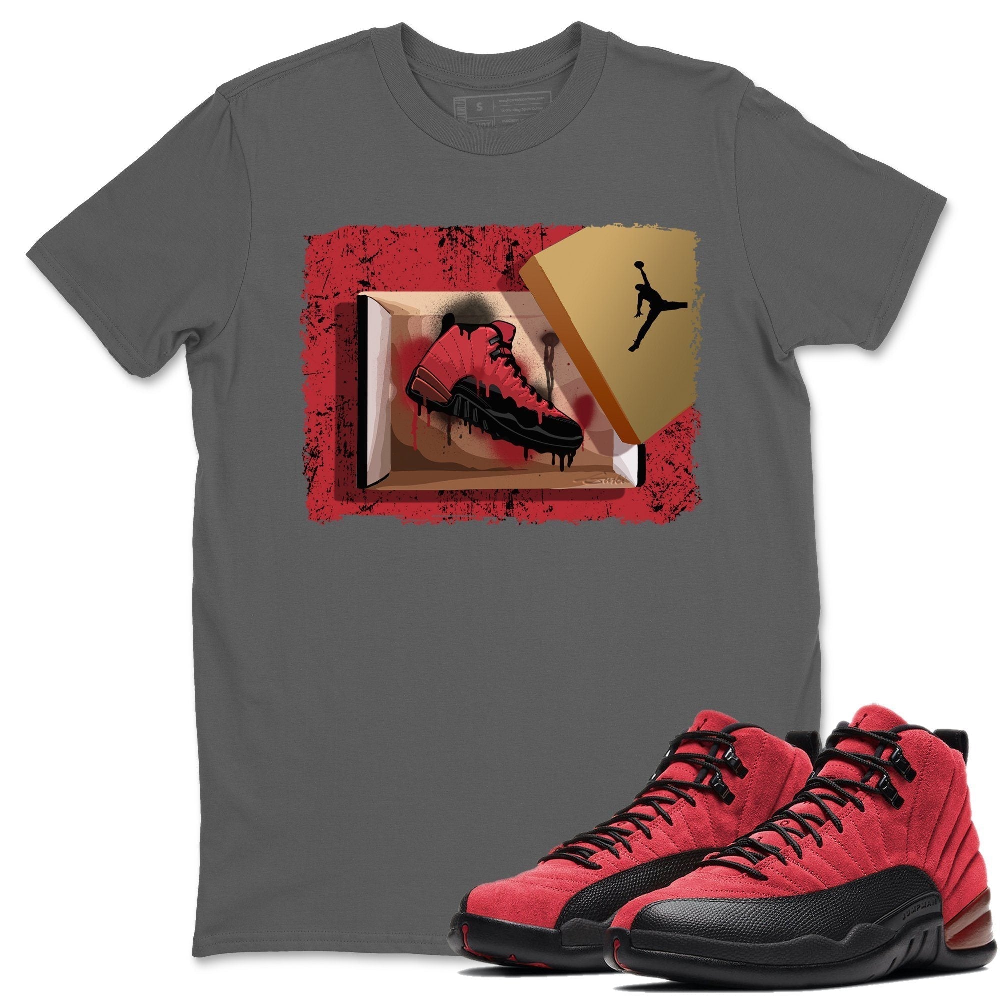 Jordan 12 Reverse Flu Game Shirt To Match Jordans New Kicks Sneaker Tees Jordan 12 Reverse Flu Game Drip Gear Zone Sneaker Matching Clothing Unisex Shirts