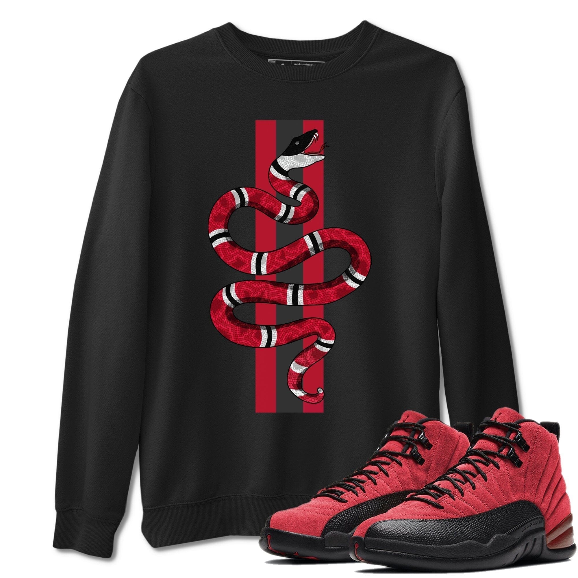 Jordan 12 Reverse Flu Game Shirt To Match Jordans Snake Sneaker Tees Jordan 12 Reverse Flu Game Drip Gear Zone Sneaker Matching Clothing Unisex Shirts