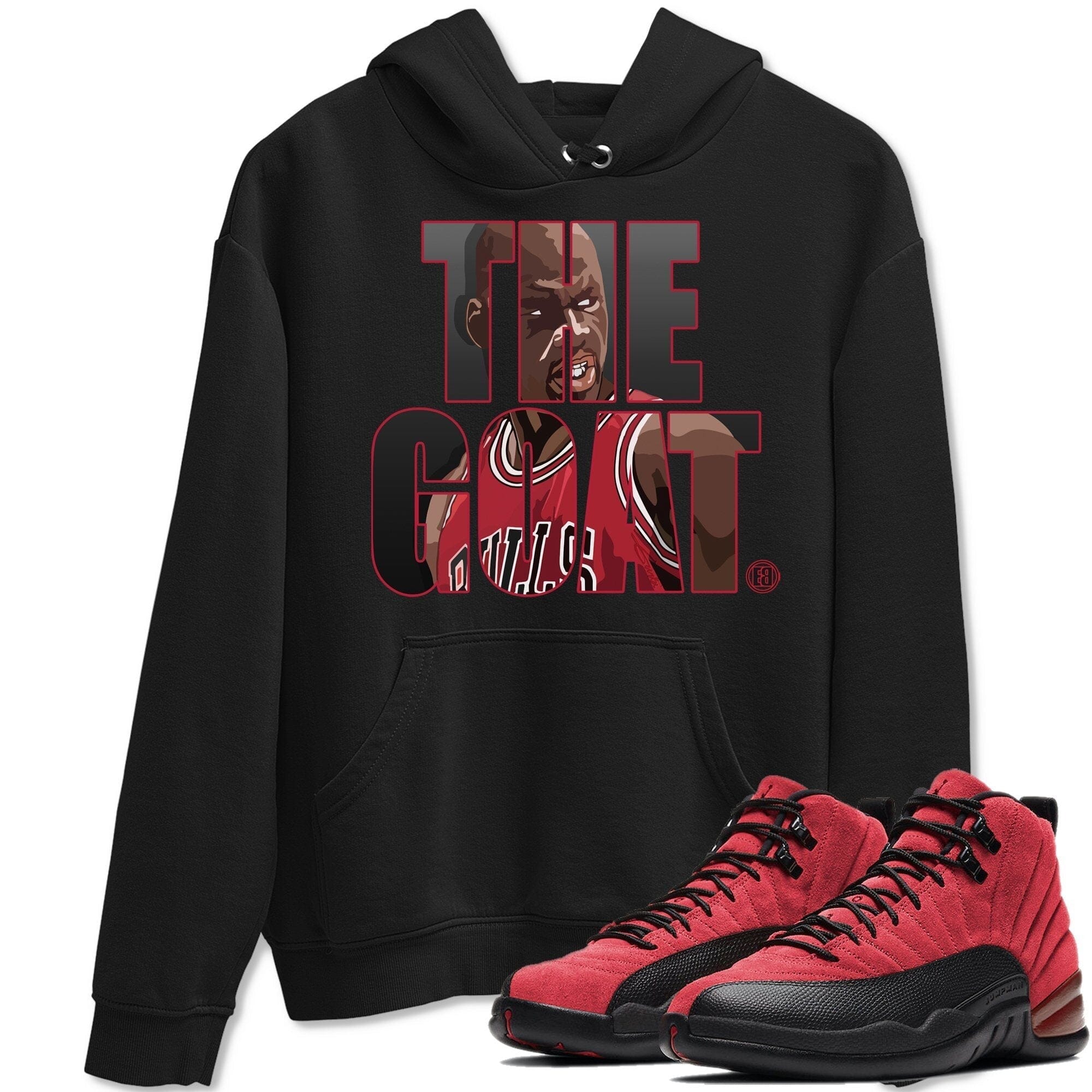 Jordan 12 Reverse Flu Game Sneaker Tees Drip Gear Zone The Goat Sneaker Tees Jordan 12 Reverse Flu Game Shirt Unisex Shirts