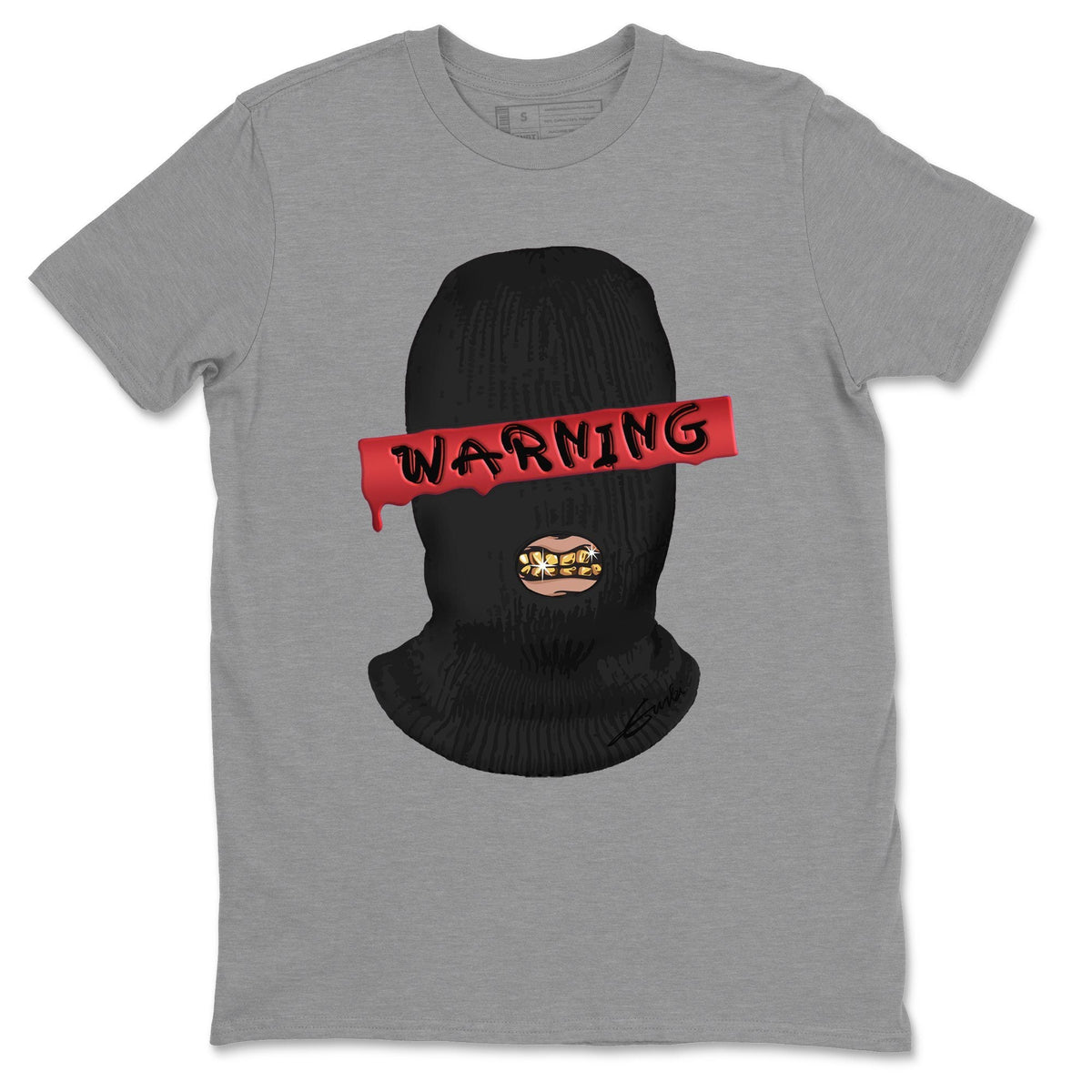 Jordan 12 Reverse Flu Game Sneaker Matching T-Shirt Warning Sneaker Tees Jordan 12 Reverse Flu Game Sneaker Release Tees Crew Neck Tees