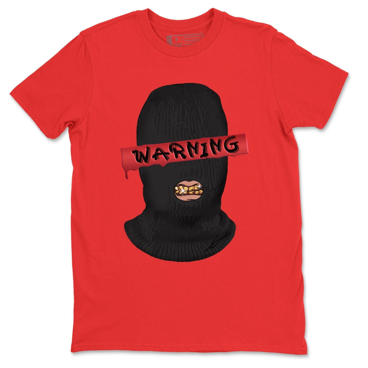 Jordan 12 Reverse Flu Game Sneaker Matching T-Shirt Warning Sneaker Tees Jordan 12 Reverse Flu Game Sneaker Release Tees Crew Neck Tees
