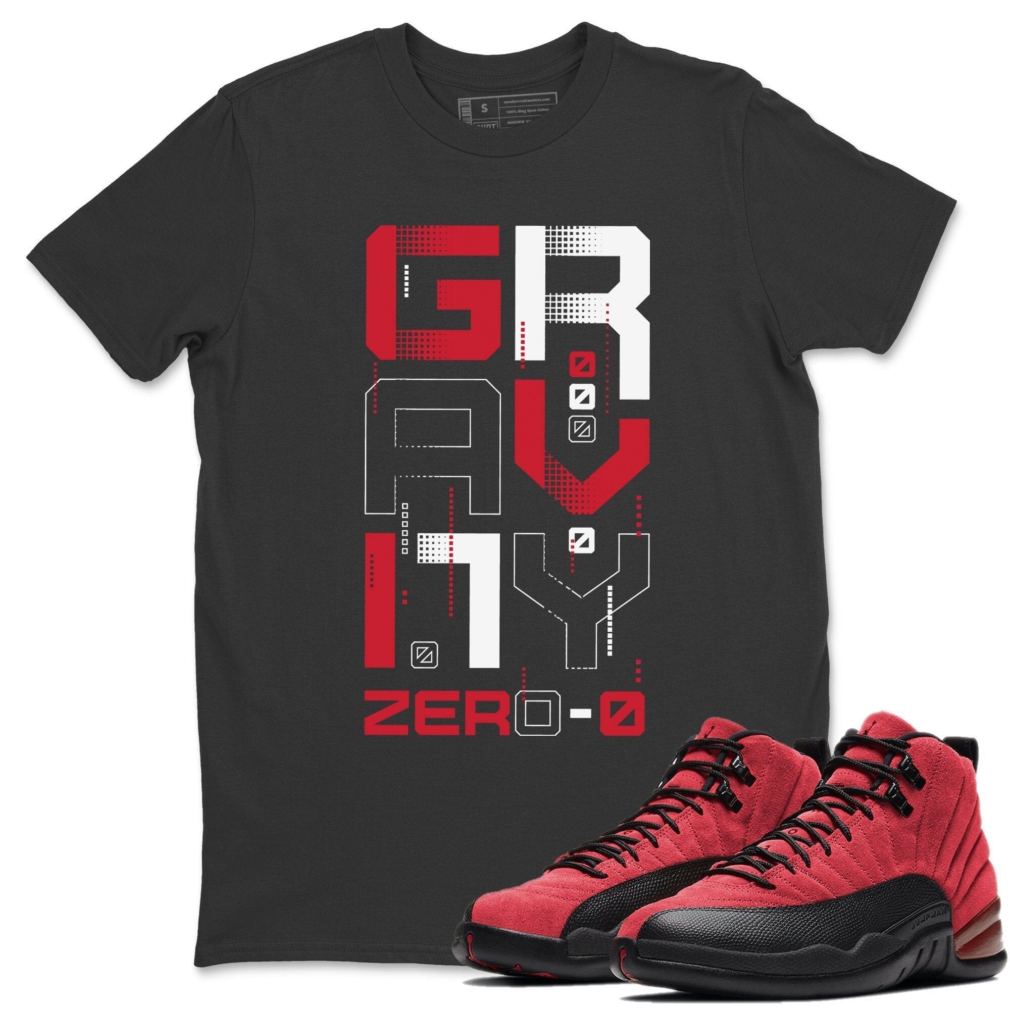 Jordan 12 Reverse Flu Game Shirt To Match Jordans Zero Gravity Sneaker Tees Jordan 12 Reverse Flu Game Drip Gear Zone Sneaker Matching Clothing Unisex Shirts