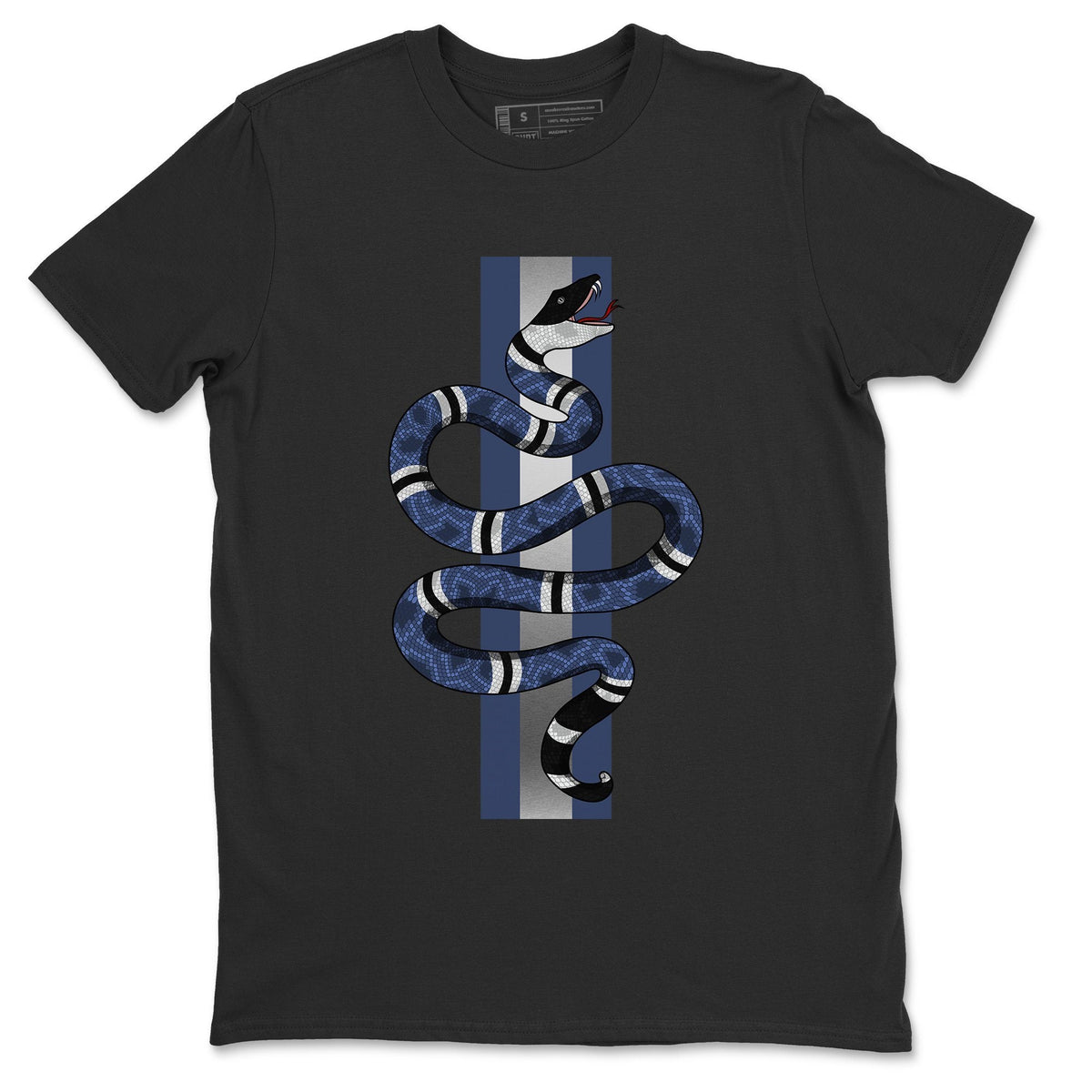 Jordan 12 Stone Blue Sneaker Matching T-Shirt Snake Sneaker Tees Jordan 12 Stone Blue Sneaker Release Tees Crew Neck Tees