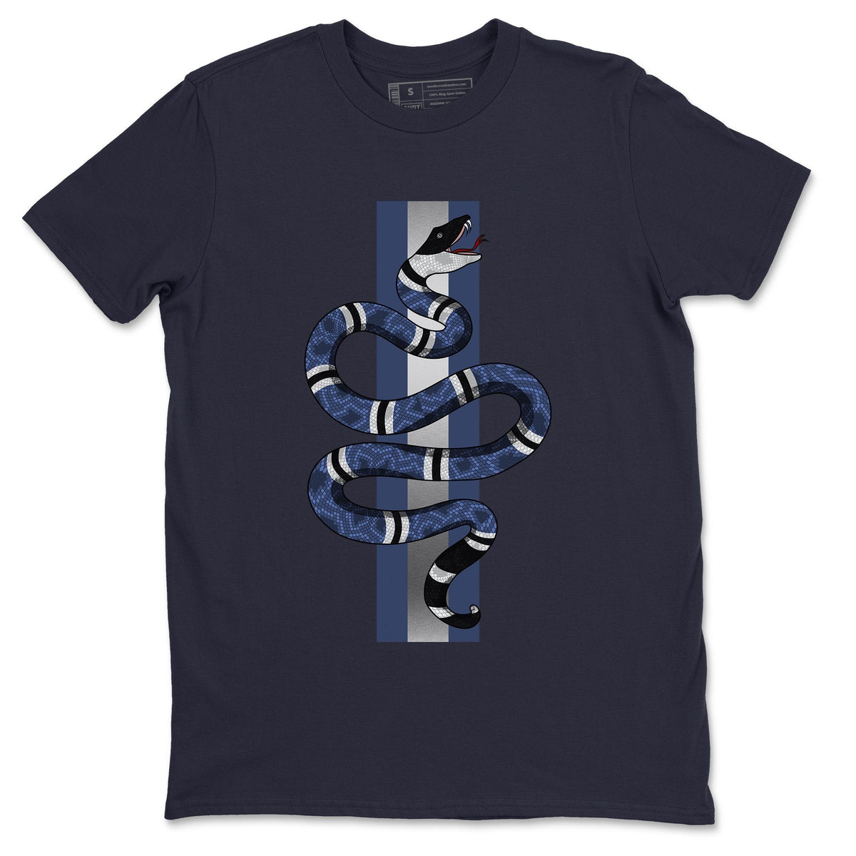 Jordan 12 Stone Blue Sneaker Matching T-Shirt Snake Sneaker Tees Jordan 12 Stone Blue Sneaker Release Tees Crew Neck Tees