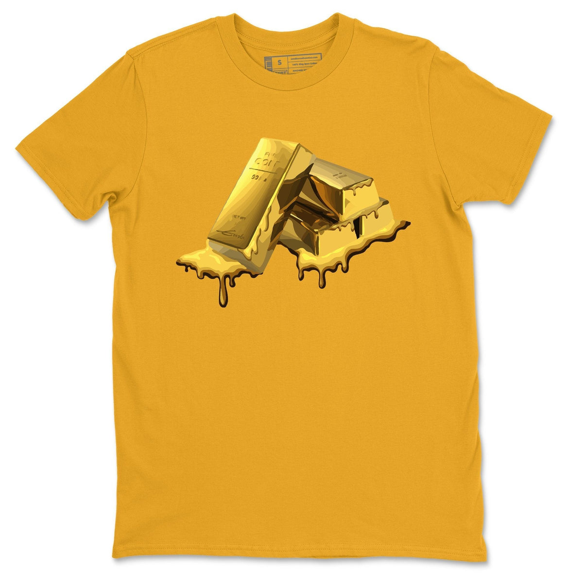 Jordan 12 University Gold Sneaker Tees Drip Gear Zone Gold Bar Sneaker Tees Jordan 12 University Gold Shirt Unisex Shirts