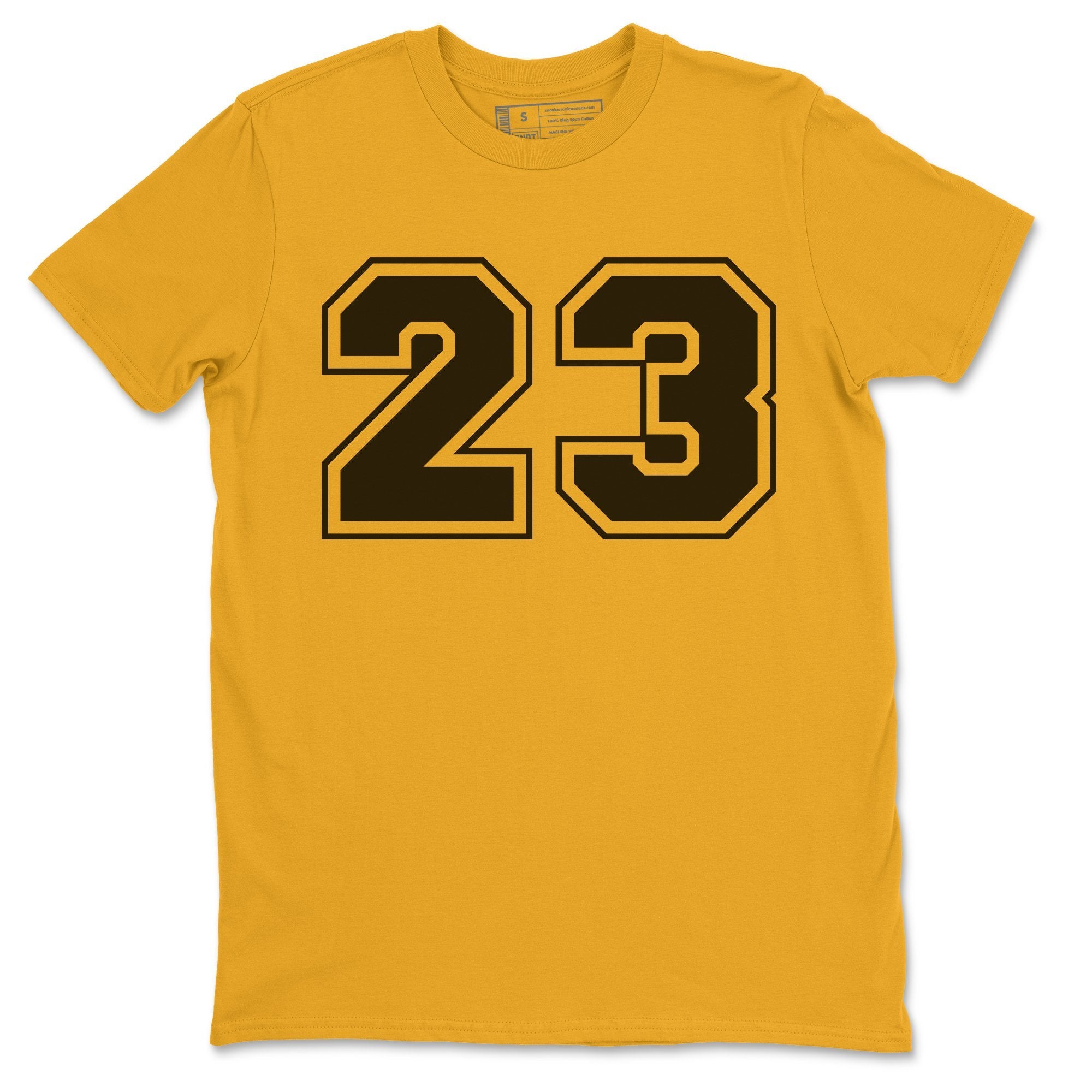 Jordan 12 University Gold Sneaker Matching T-Shirt 23 Sneaker Tees Jordan 12 University Gold Sneaker Release Tees Crew Neck Tees