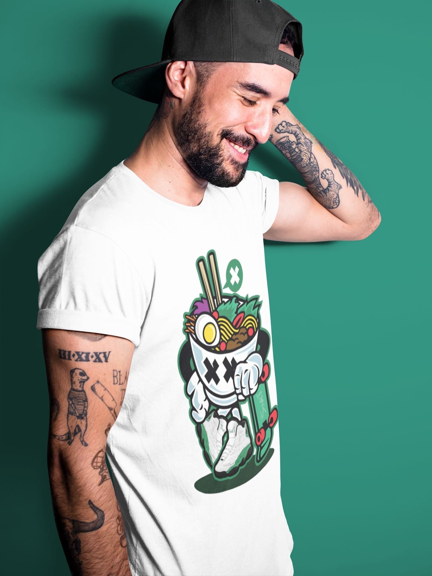 Jordan 13 Lucky Green Shirt To Match Jordans Ramen Style Sneaker Tees Jordan 13 Lucky Green Drip Gear Zone Sneaker Matching Clothing Unisex Shirts