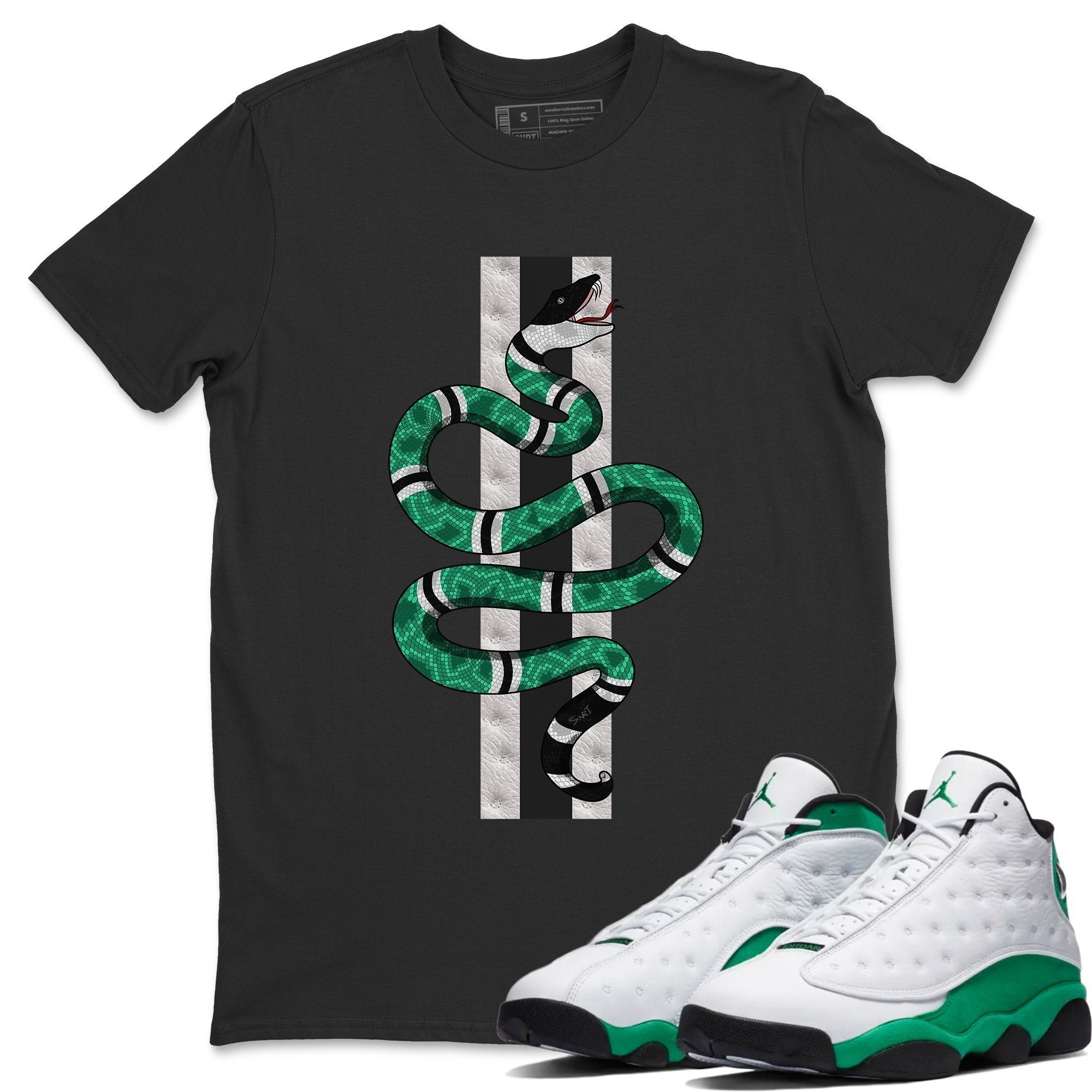 Jordan 13 Lucky Green Shirt To Match Jordans Snake Sneaker Tees Jordan 13 Lucky Green Drip Gear Zone Sneaker Matching Clothing Unisex Shirts