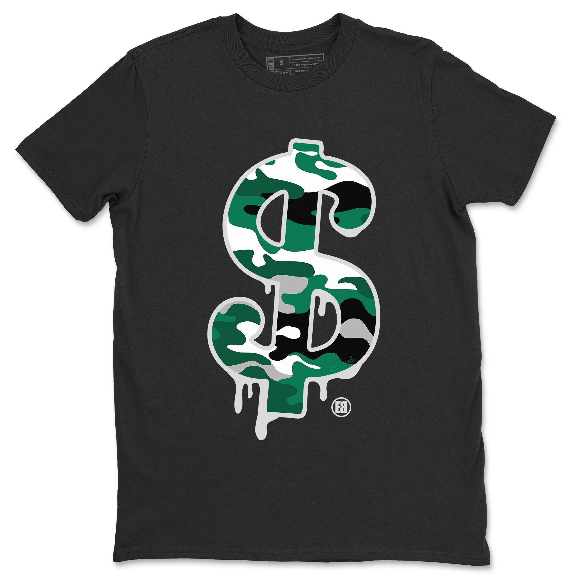 Jordan 13 Lucky Green Shirt To Match Jordans Dollar Camo Sneaker Tees Jordan 13 Lucky Green Drip Gear Zone Sneaker Matching Clothing Unisex Shirts