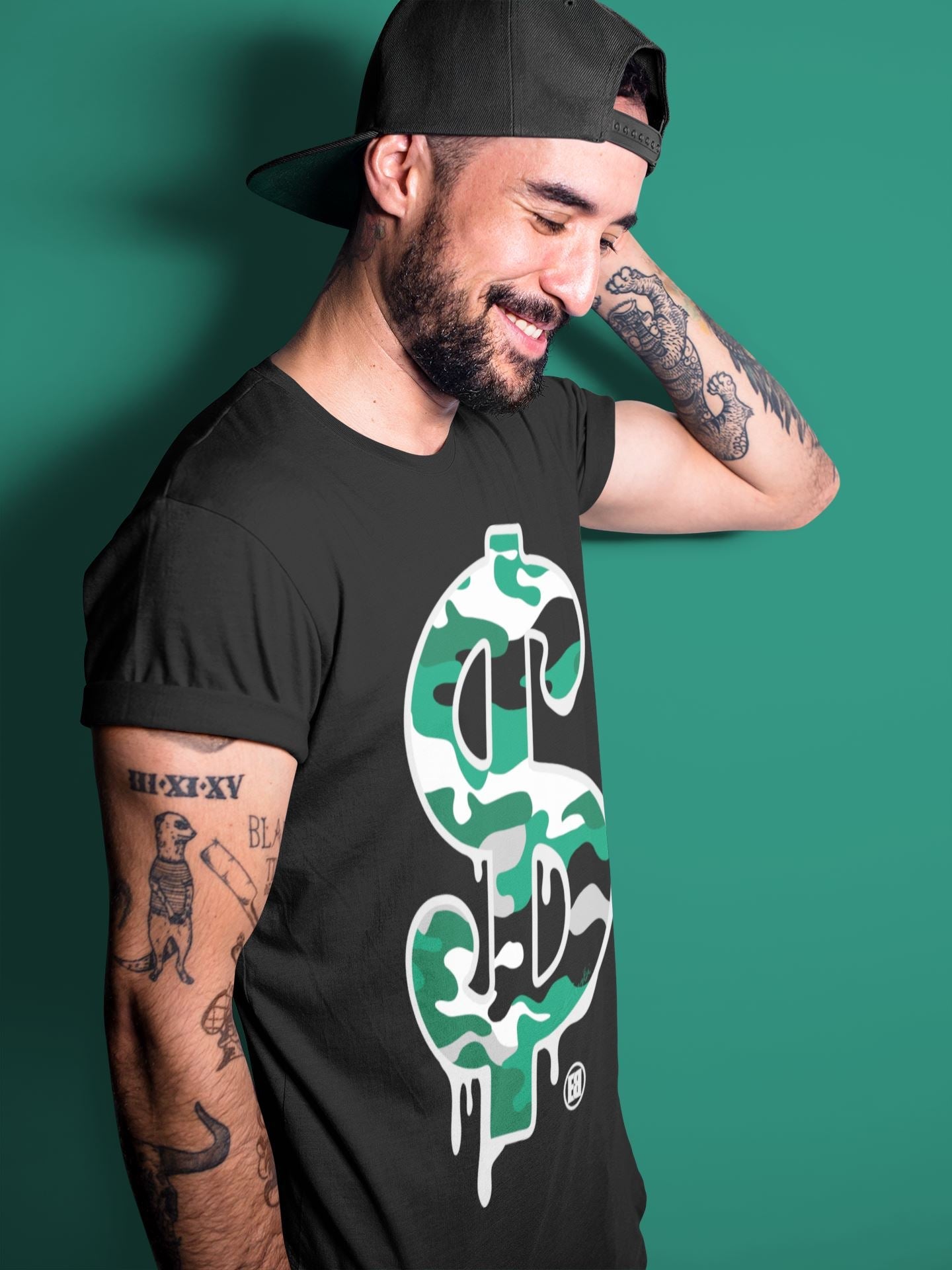 Jordan 13 Lucky Green Shirt To Match Jordans Dollar Camo Sneaker Tees Jordan 13 Lucky Green Drip Gear Zone Sneaker Matching Clothing Unisex Shirts
