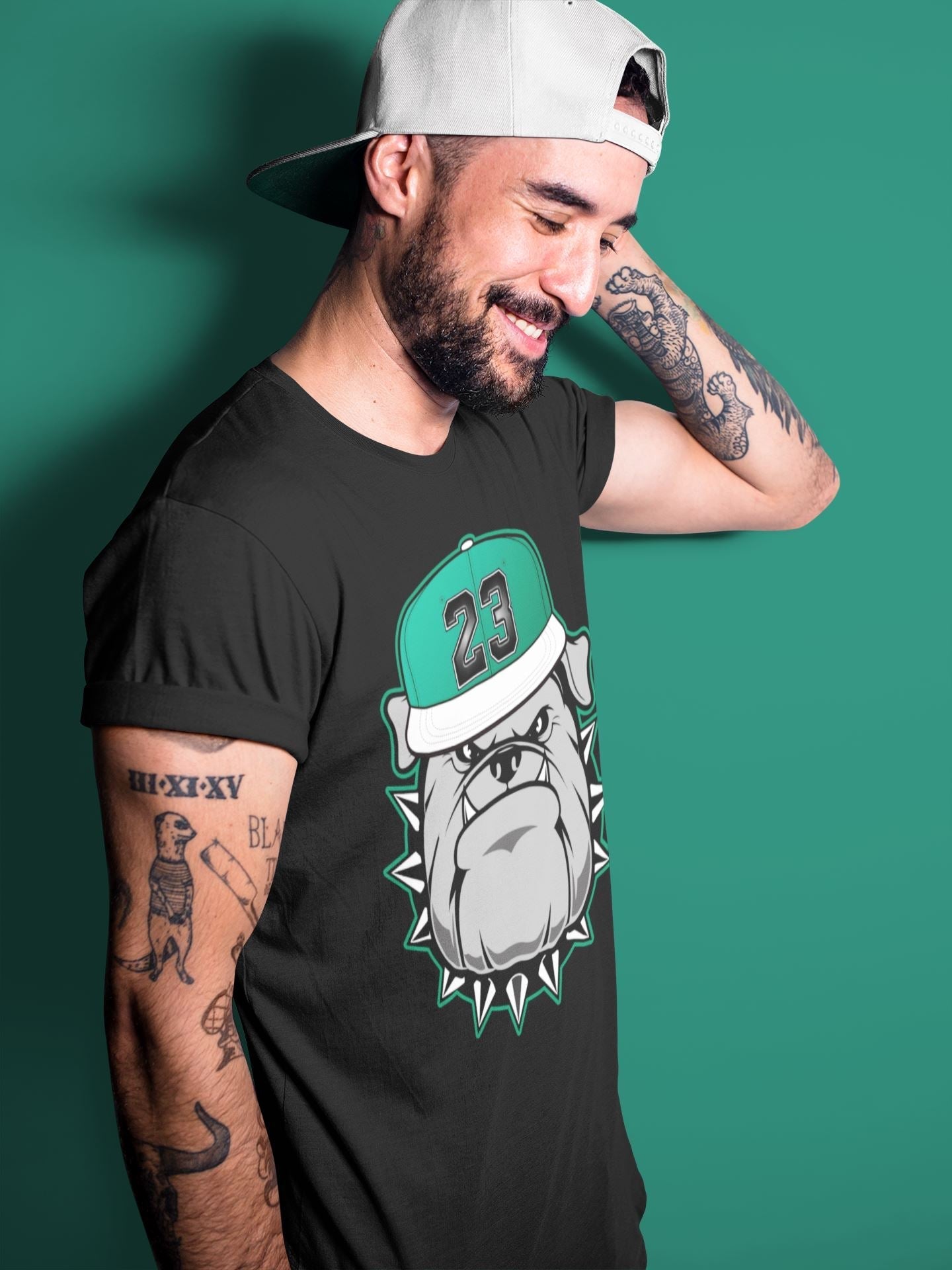 Jordan 13 Lucky Green Shirt To Match Jordans English Bulldog Sneaker Tees Jordan 13 Lucky Green Drip Gear Zone Sneaker Matching Clothing Unisex Shirts