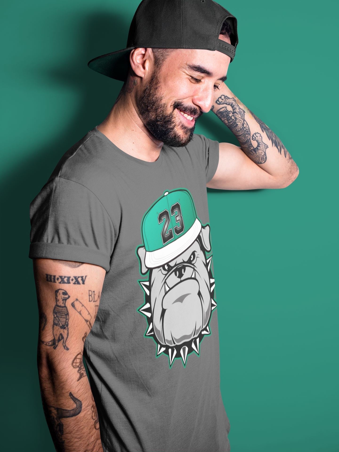 Jordan 13 Lucky Green Shirt To Match Jordans English Bulldog Sneaker Tees Jordan 13 Lucky Green Drip Gear Zone Sneaker Matching Clothing Unisex Shirts