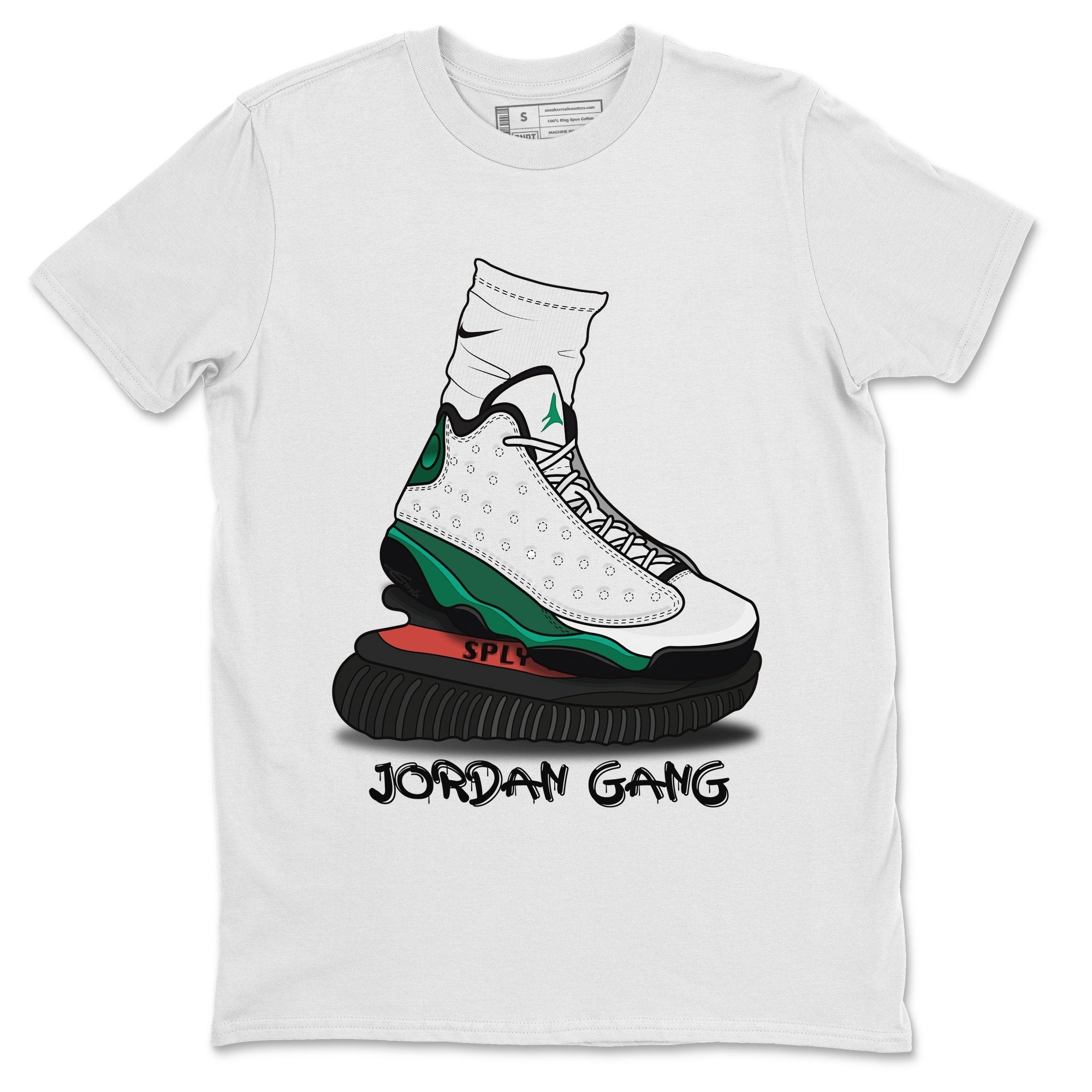 Jordan 13 Lucky Green Shirt To Match Jordans Jordan Gang Sneaker Tees Jordan 13 Lucky Green Drip Gear Zone Sneaker Matching Clothing Unisex Shirts