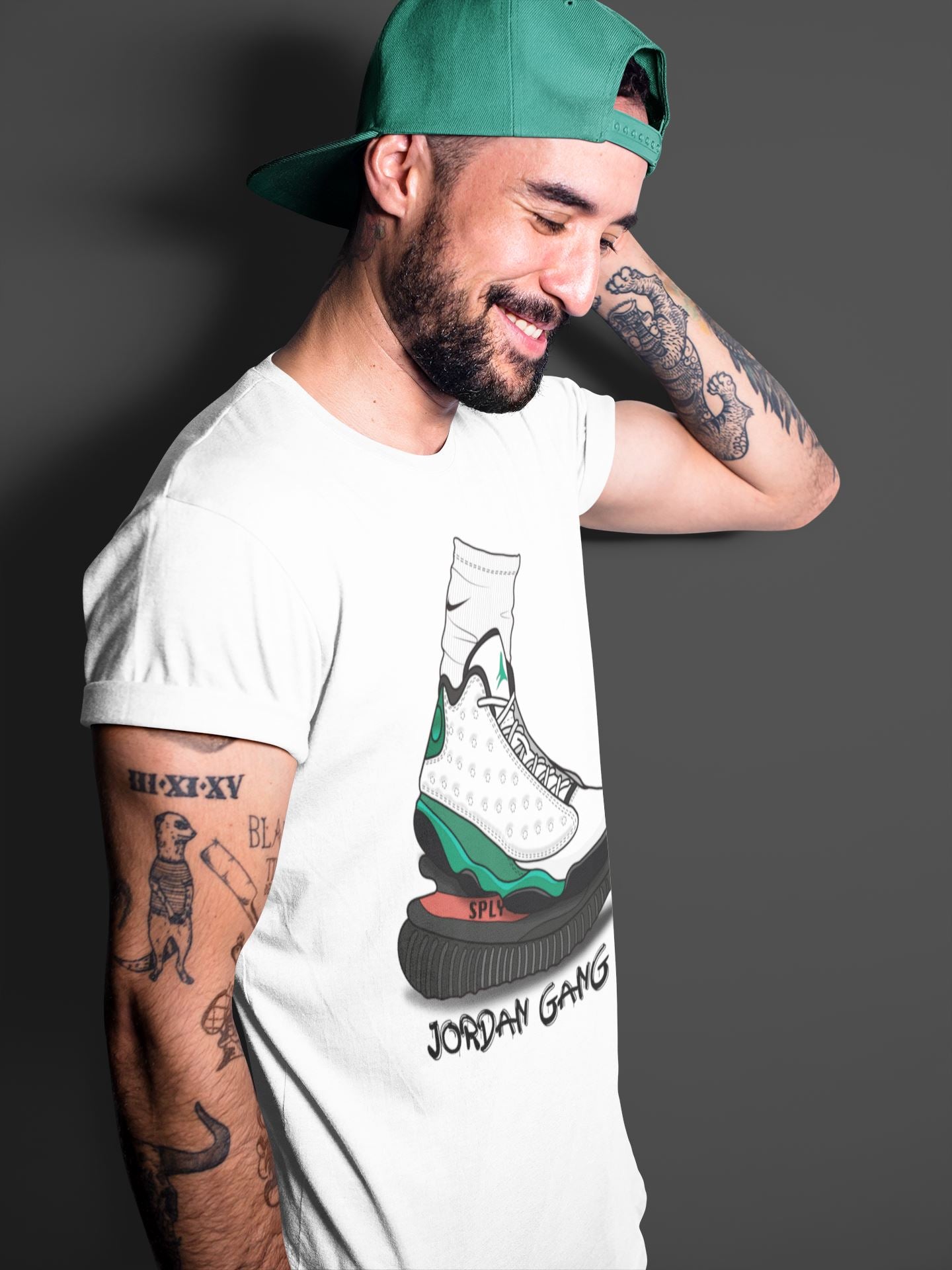 Jordan 13 Lucky Green Shirt To Match Jordans Jordan Gang Sneaker Tees Jordan 13 Lucky Green Drip Gear Zone Sneaker Matching Clothing Unisex Shirts