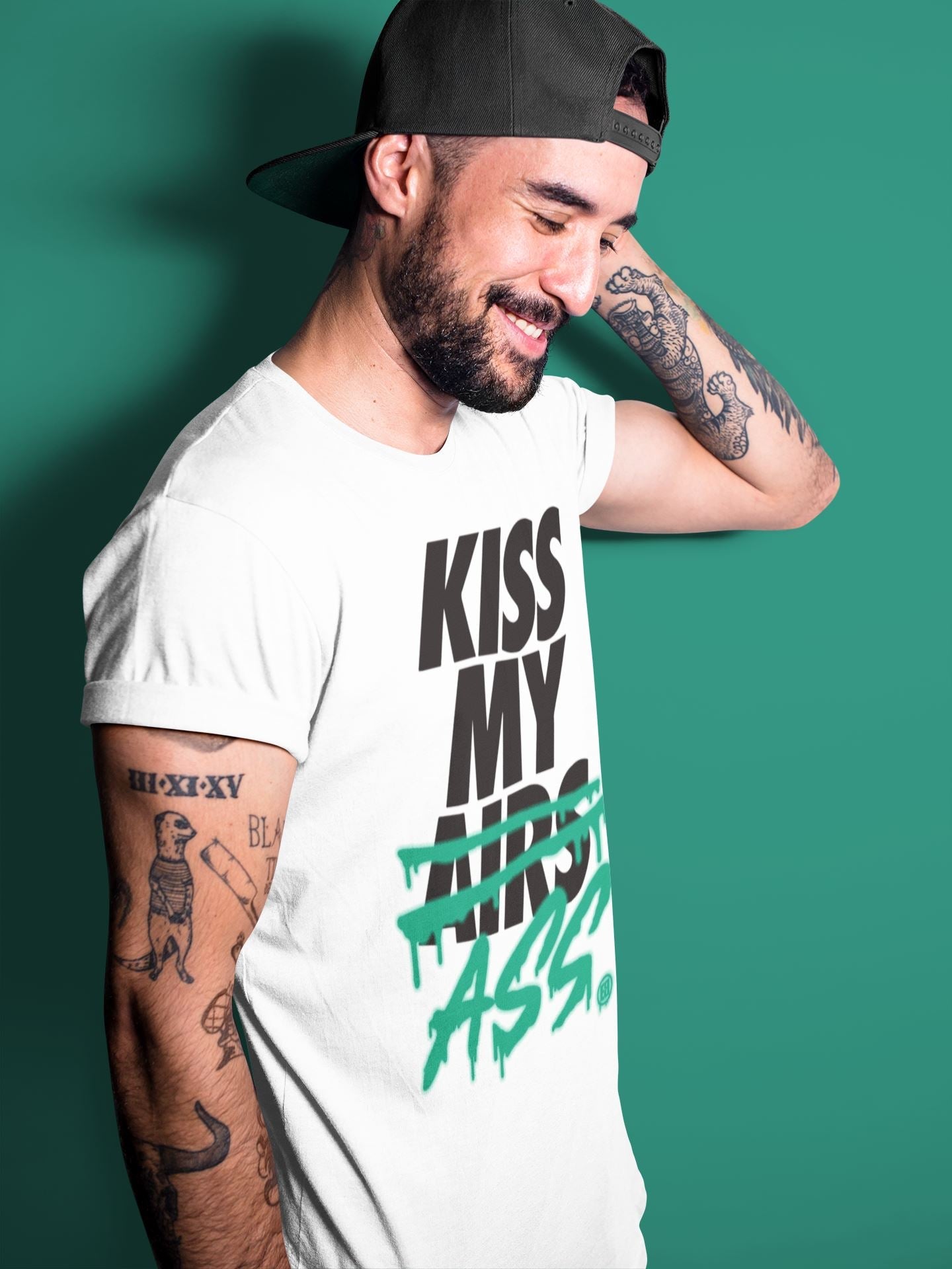 Jordan 13 Lucky Green Shirt To Match Jordans Kiss My Ass Sneaker Tees Jordan 13 Lucky Green Drip Gear Zone Sneaker Matching Clothing Unisex Shirts