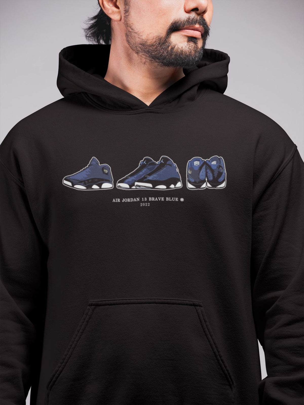 Jordan 13 Brave Blue Sneaker Matching T-Shirt Air Jordan 13 Prelude Sneaker Tees Jordan 13 Brave Blue Sneaker Release Tees Crew Neck Tees