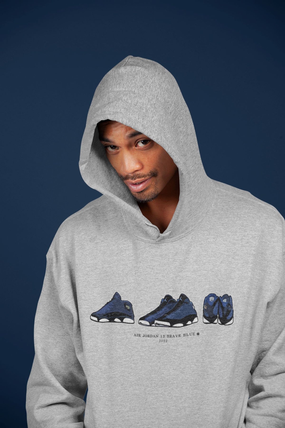 Jordan 13 Brave Blue Sneaker Matching T-Shirt Air Jordan 13 Prelude Sneaker Tees Jordan 13 Brave Blue Sneaker Release Tees Crew Neck Tees