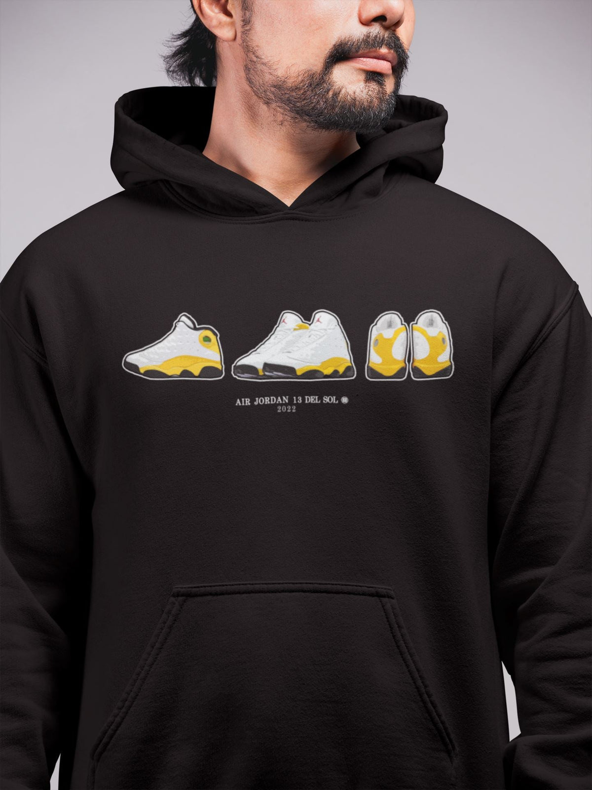 Jordan 13 Del Sol Sneaker Matching T-Shirt Air Jordan 13 Prelude Sneaker Tees Jordan 13 Del Sol Sneaker Release Tees Crew Neck Tees