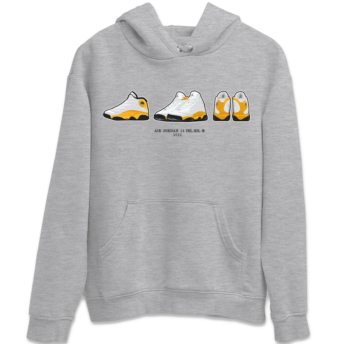 Jordan 13 Del Sol Sneaker Matching T-Shirt Air Jordan 13 Prelude Sneaker Tees Jordan 13 Del Sol Sneaker Release Tees Crew Neck Tees