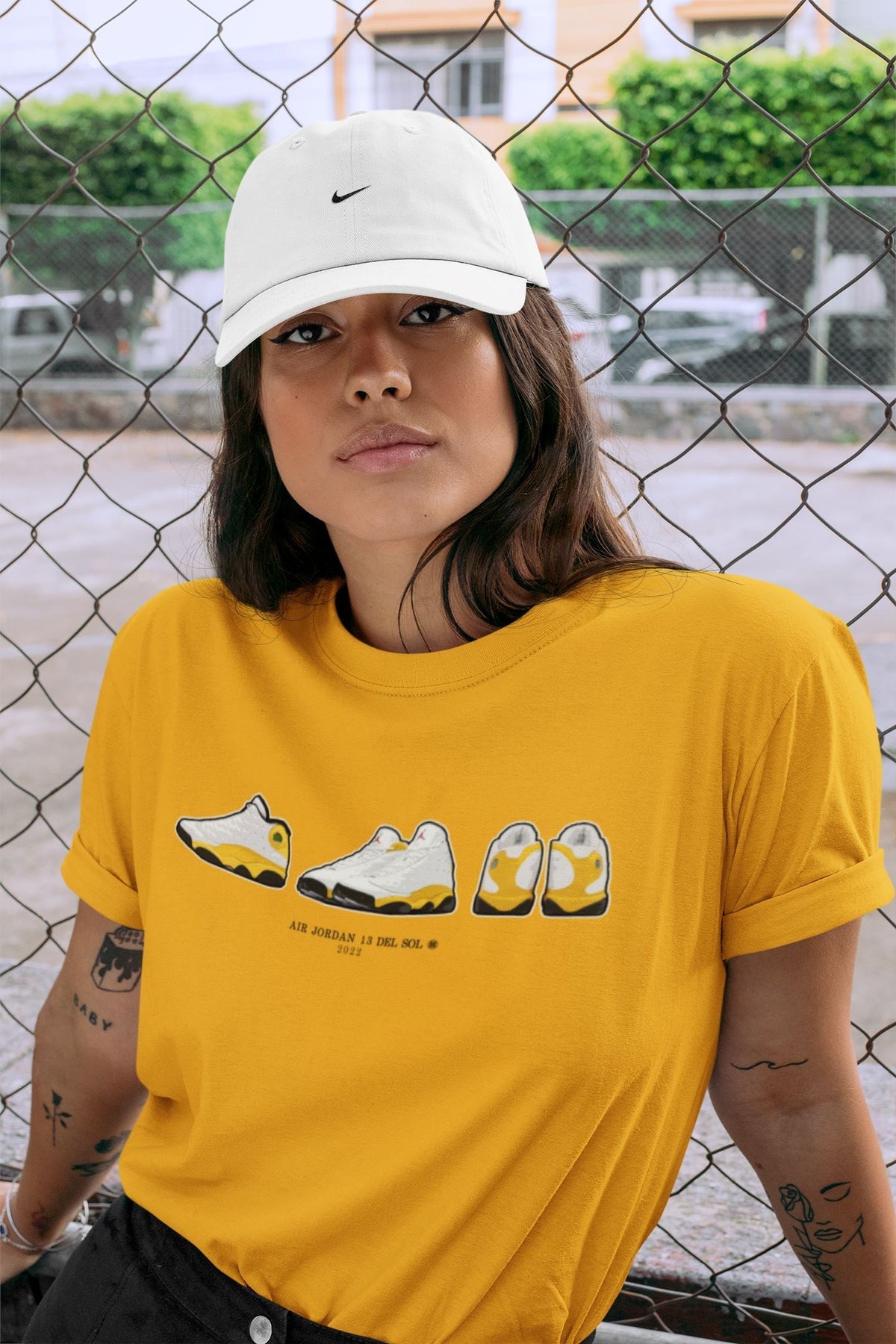 Jordan 13 Del Sol Sneaker Matching T-Shirt Air Jordan 13 Prelude Sneaker Tees Jordan 13 Del Sol Sneaker Release Tees Crew Neck Tees