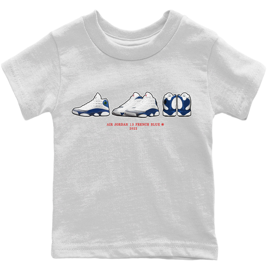 Jordan 13 French Blue Sneaker Matching T-Shirt Air Jordan 13 Prelude Sneaker Tees Jordan 13 French Blue Sneaker Release Tees Kids Shirts